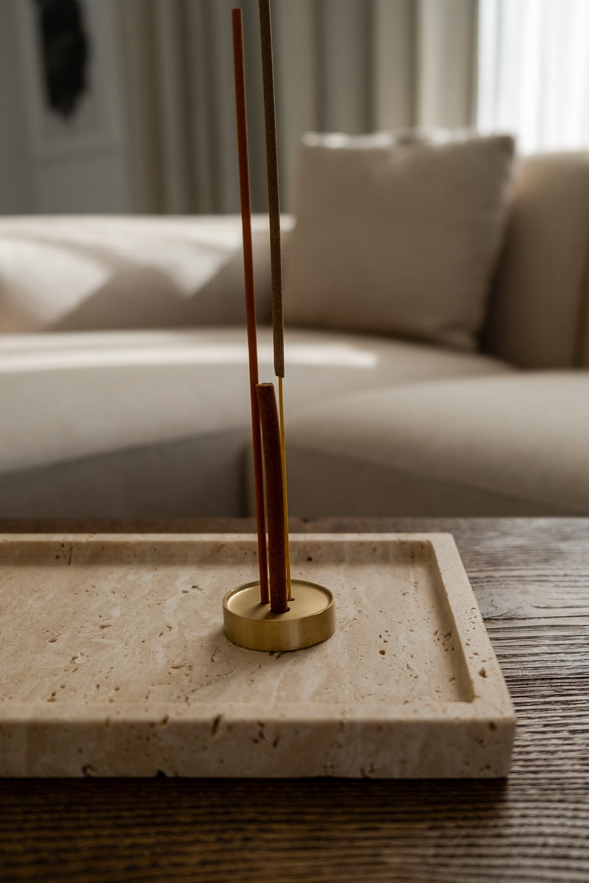 Cylindrical Brass Multi Incense Burner