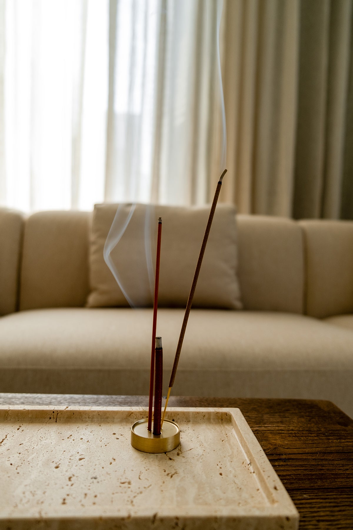 Cylindrical Brass Multi Incense Burner