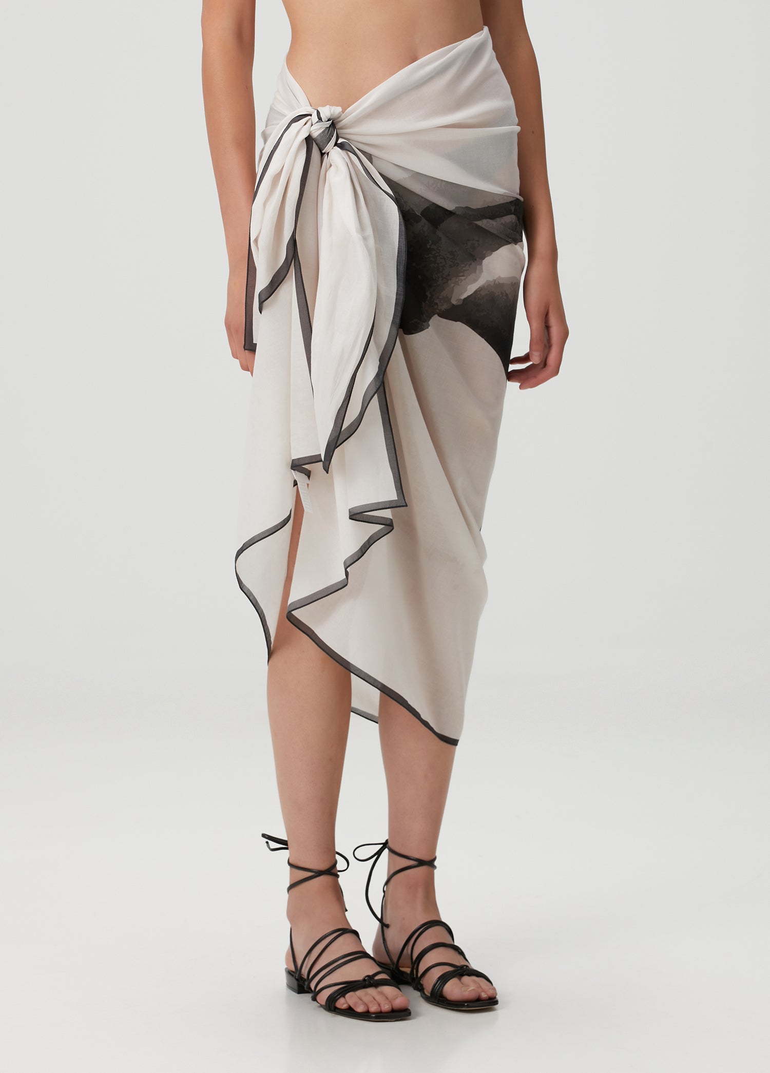 Koi Balığı Desenli Pamuk Pareo & Sarong