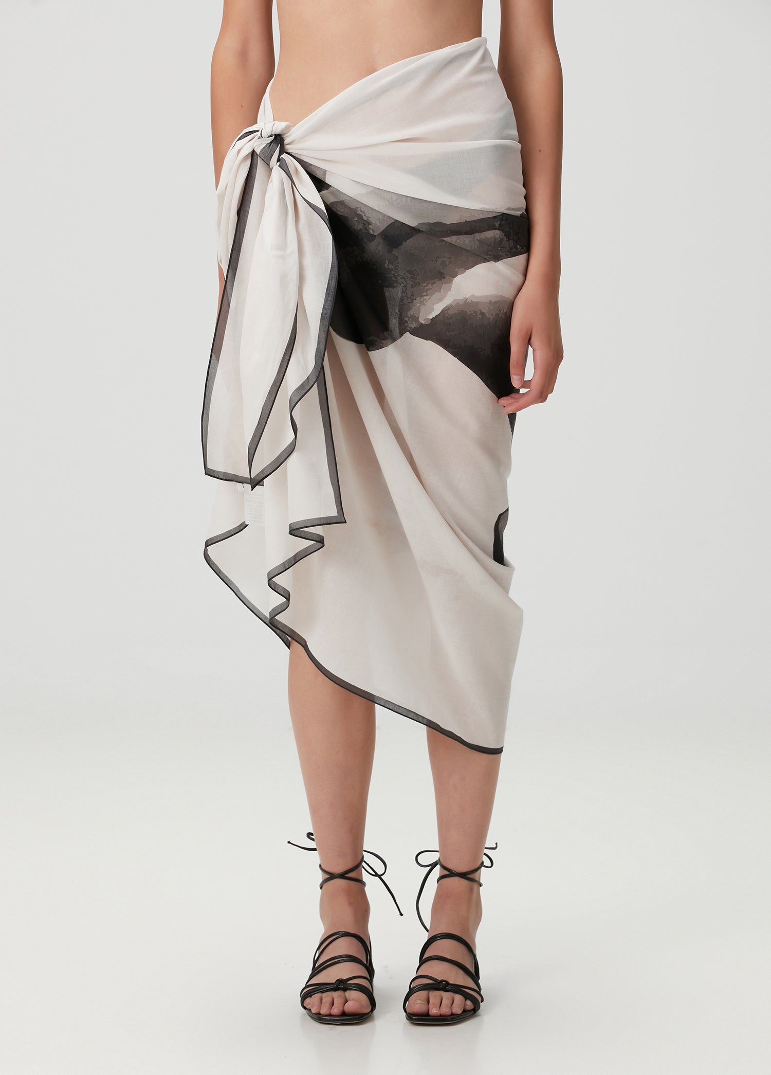 Koi Balığı Desenli Pamuk Pareo & Sarong