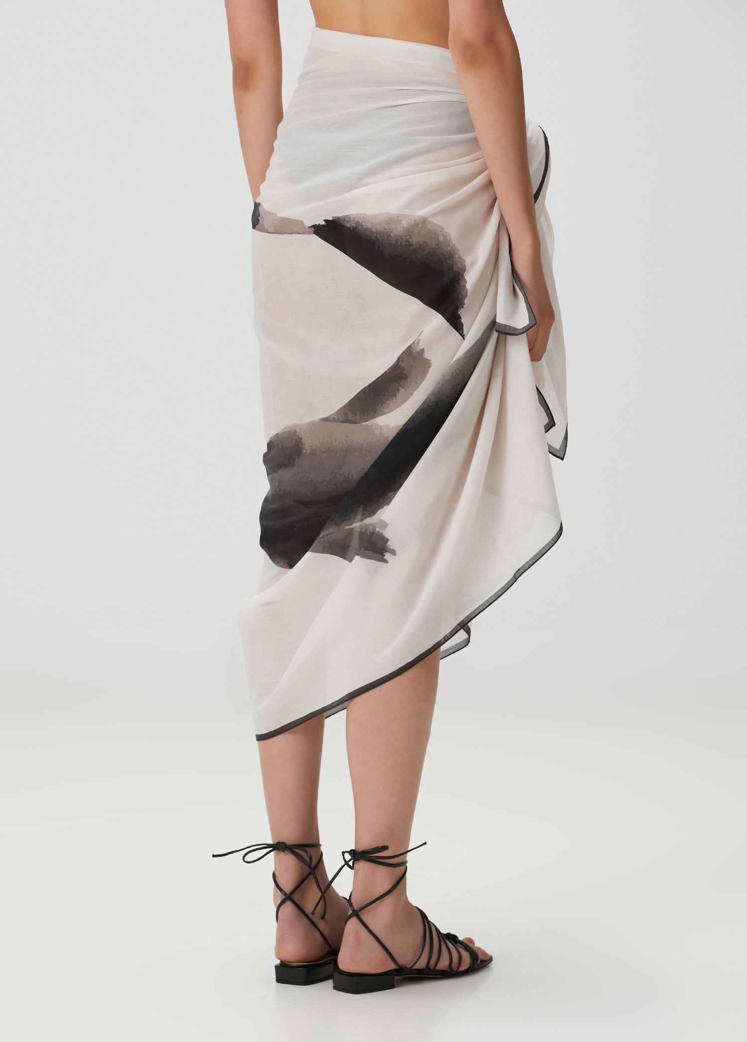 Koi Balığı Desenli Pamuk Pareo & Sarong