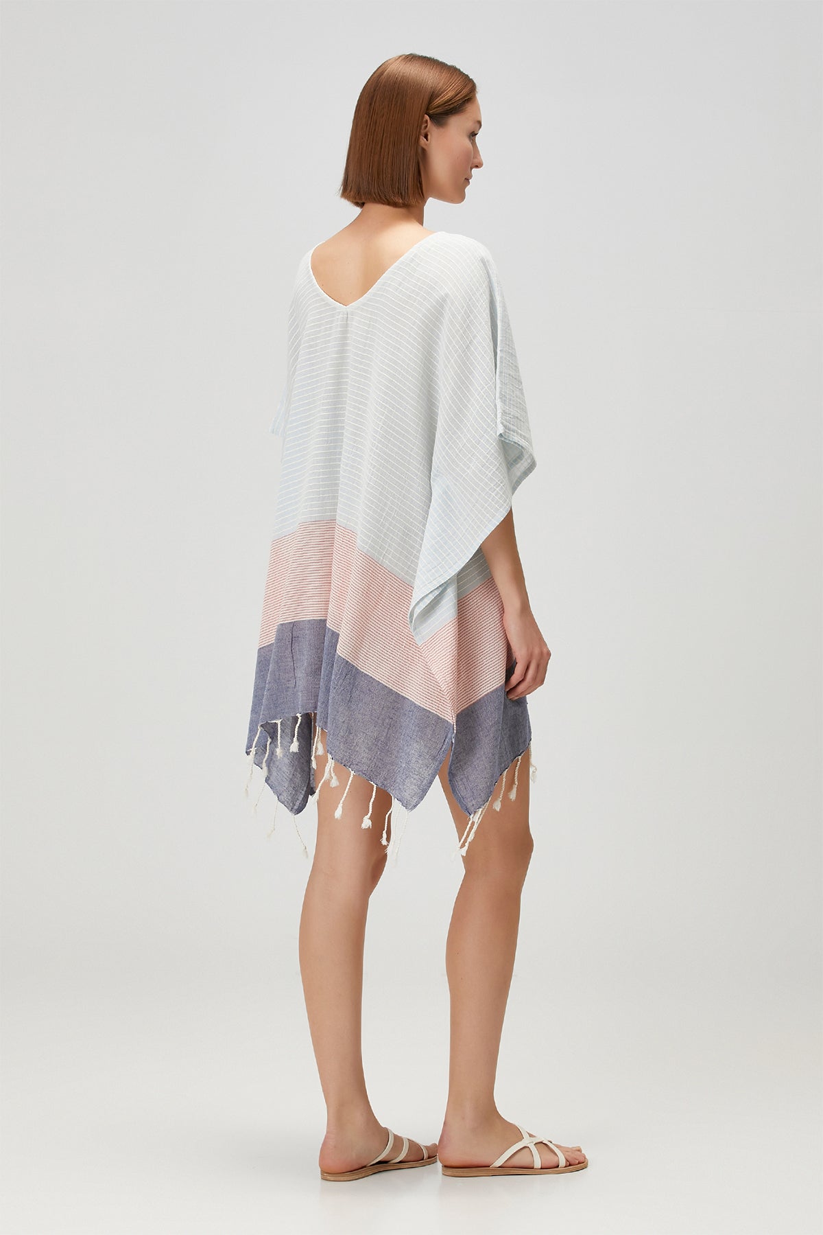 Abyss Pamuk Vual Kaftan Mavi