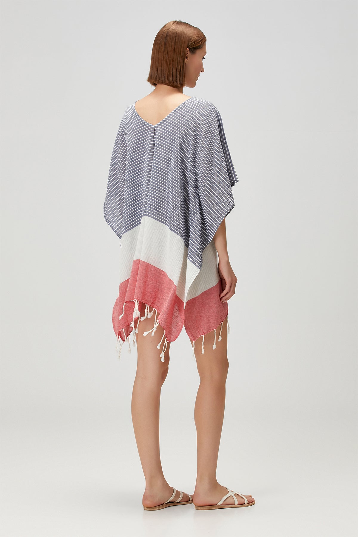 Abyss Pamuk Vual Kaftan Lacivert