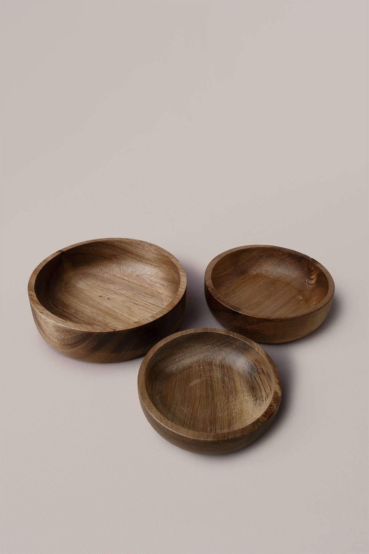 Akasya Ahşap Kase 3'lü set