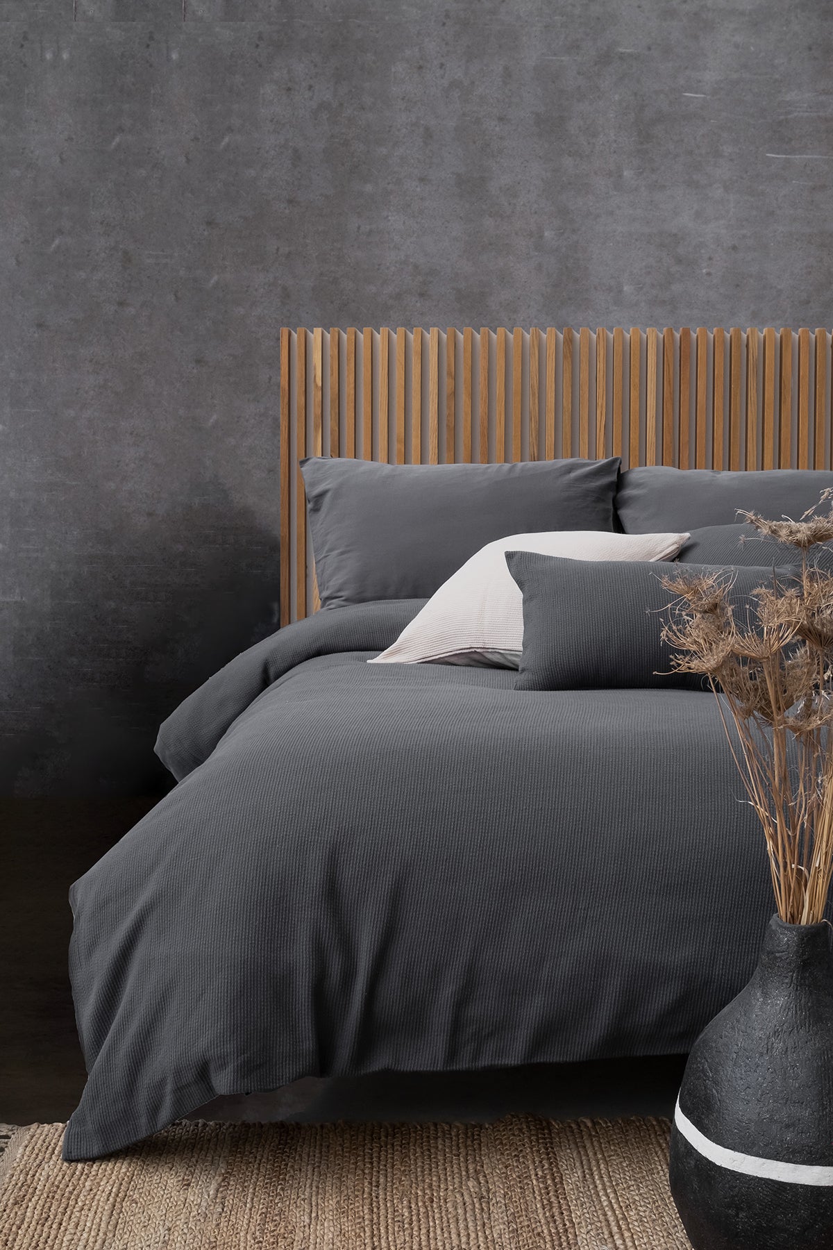 Alford Duvet Cover Anthracite