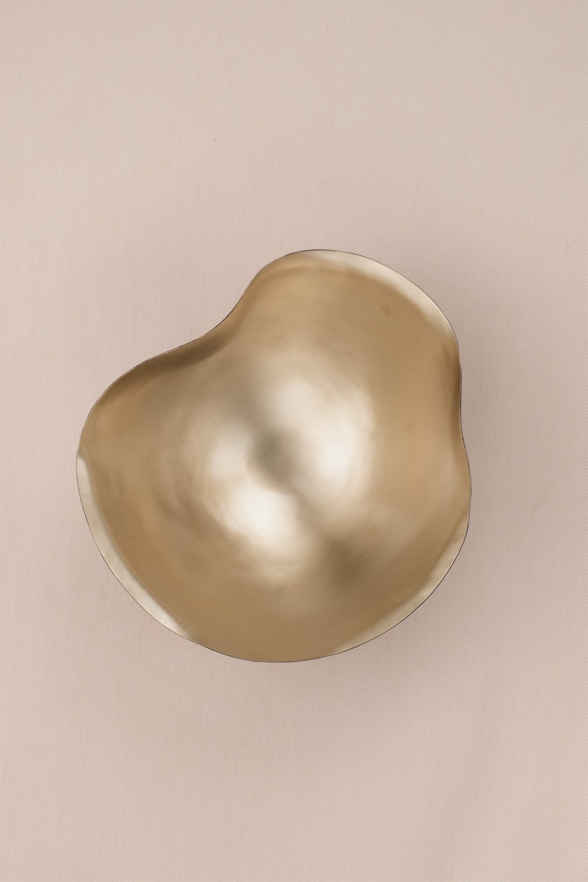 Asimetrik Yapılı Pirinç Dekoratif Kase 11x10x4 cm