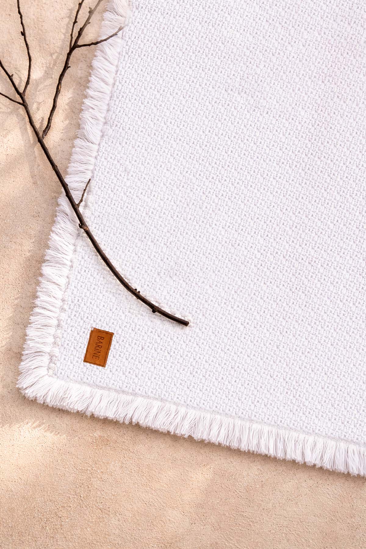 Basket Buyuk Banyo Paspası Beyaz