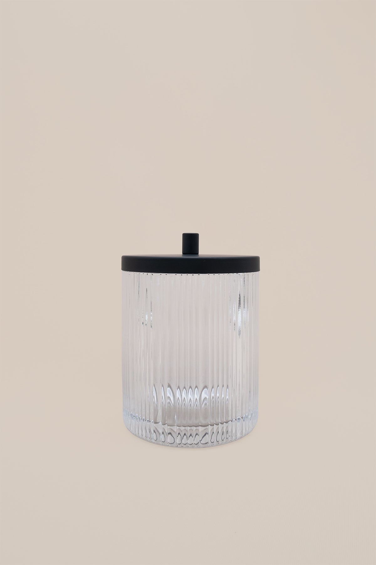 Kristal Desenli Saydam Cam Banyo Kavanozu, Pamukluk