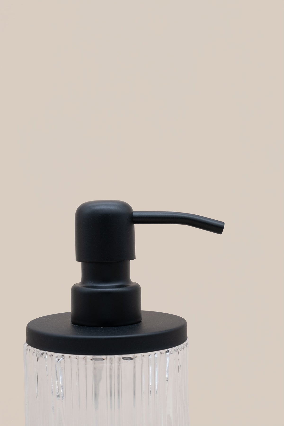 Kristal Desenli Saydam Cam Sıvı Sabunluk