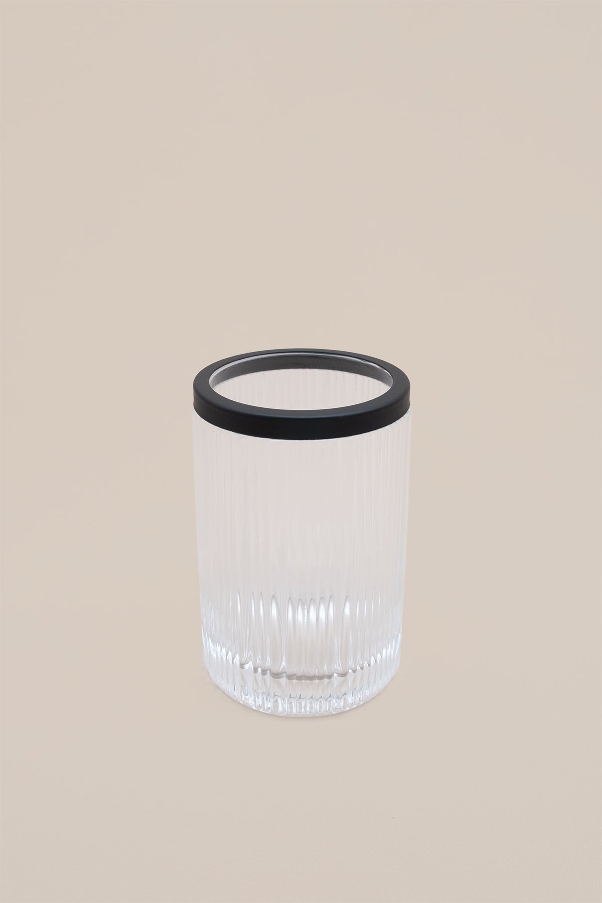 Kristal Desenli Saydam Cam Diş Fırçalık