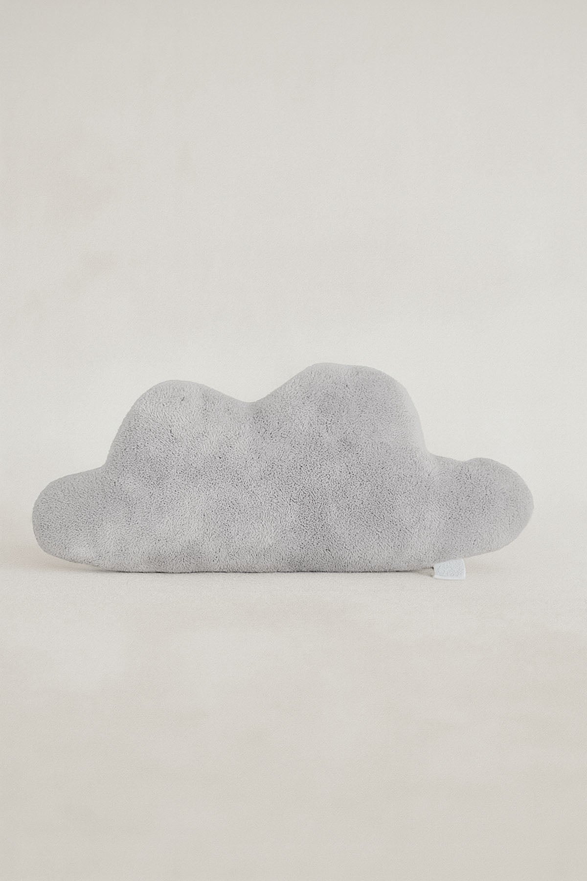 Bulut Şeklinde Peluş Kırlent Açık Gri