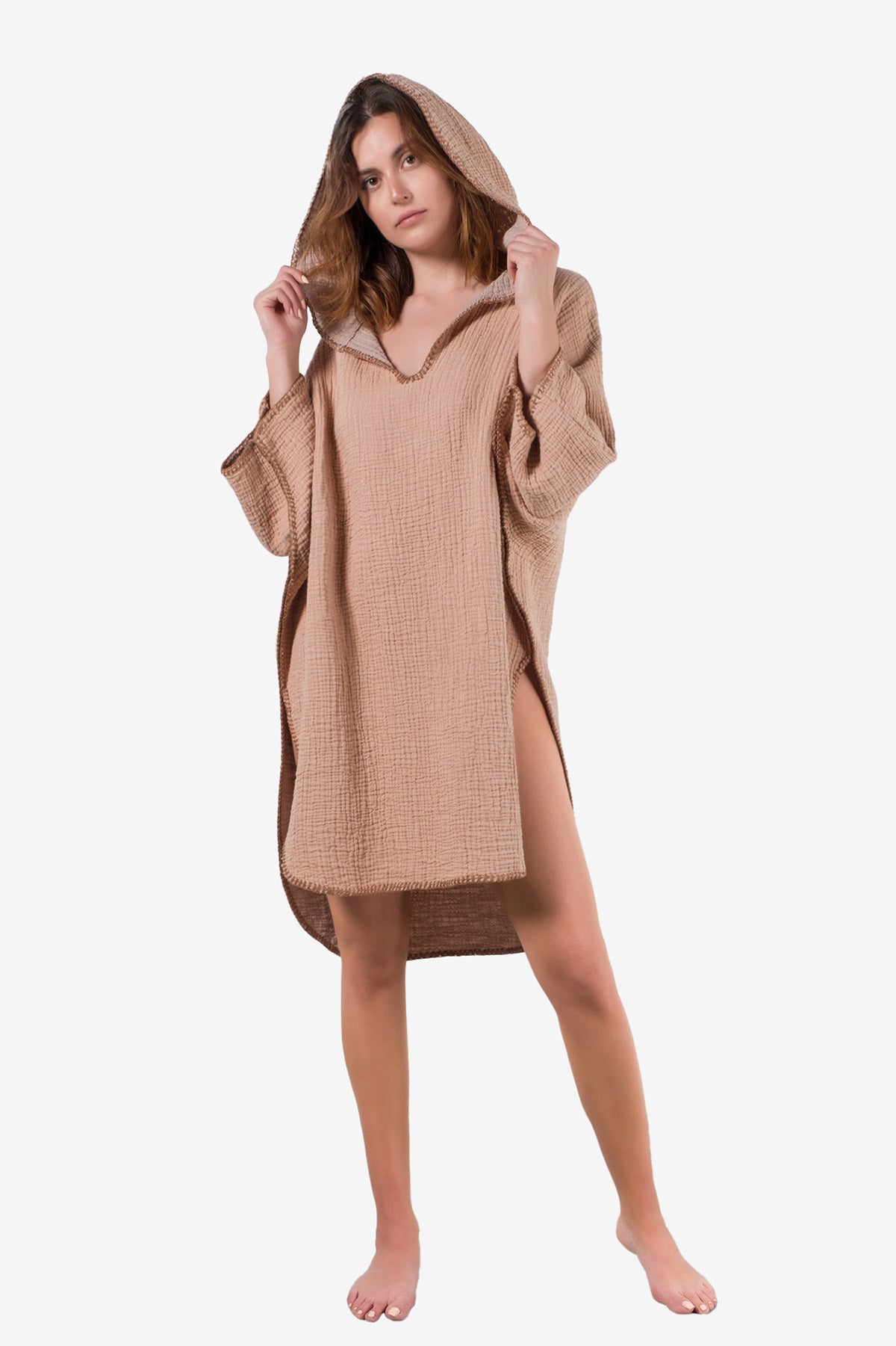 Cocoon 4 Kat Müslin Panço Açık Tarçın