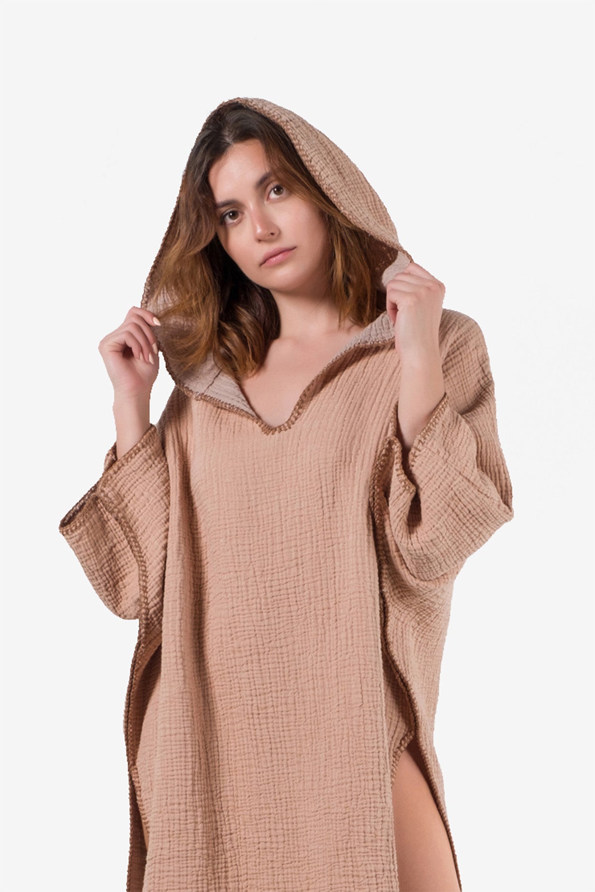 Cocoon 4 Kat Müslin Panço Açık Tarçın