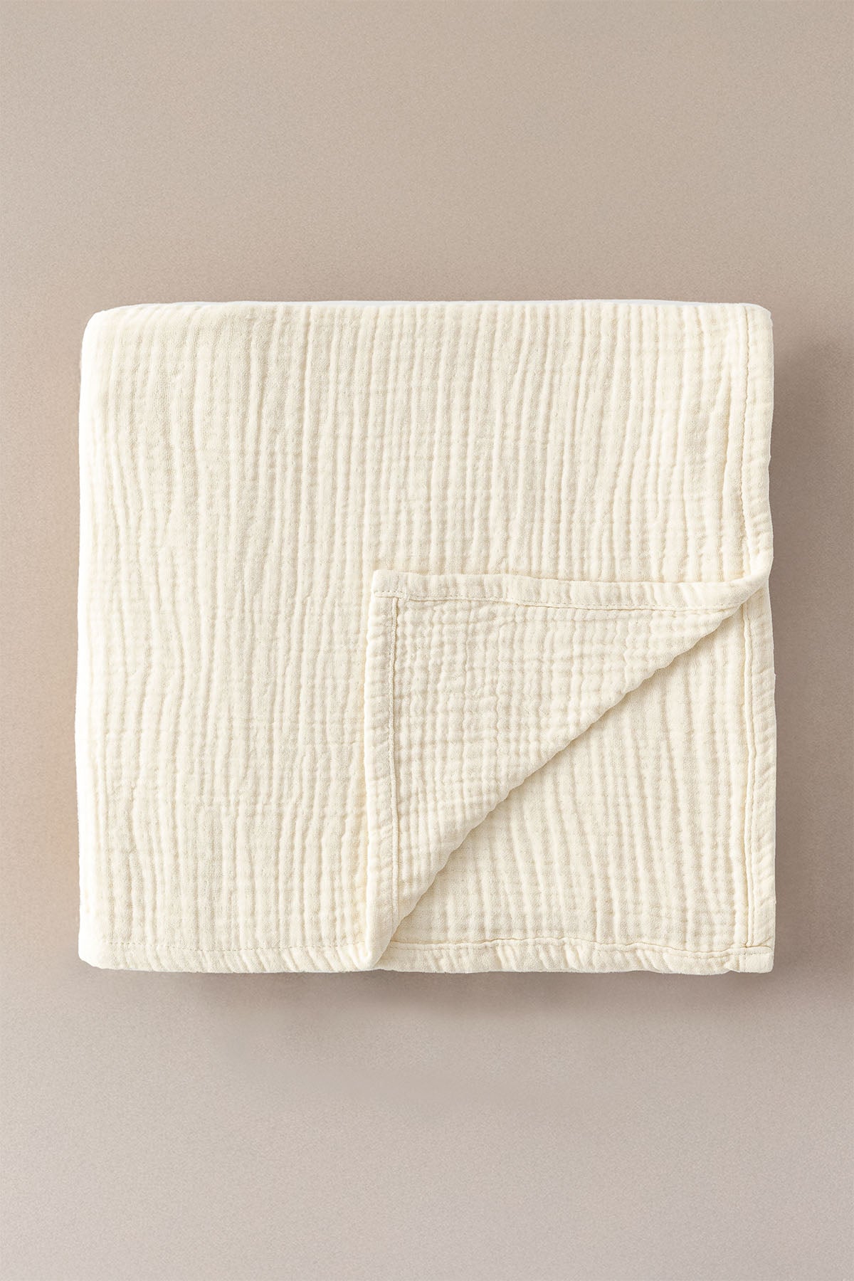 Cocoon Pamuk Muslin Bebek Battaniyesi Krem