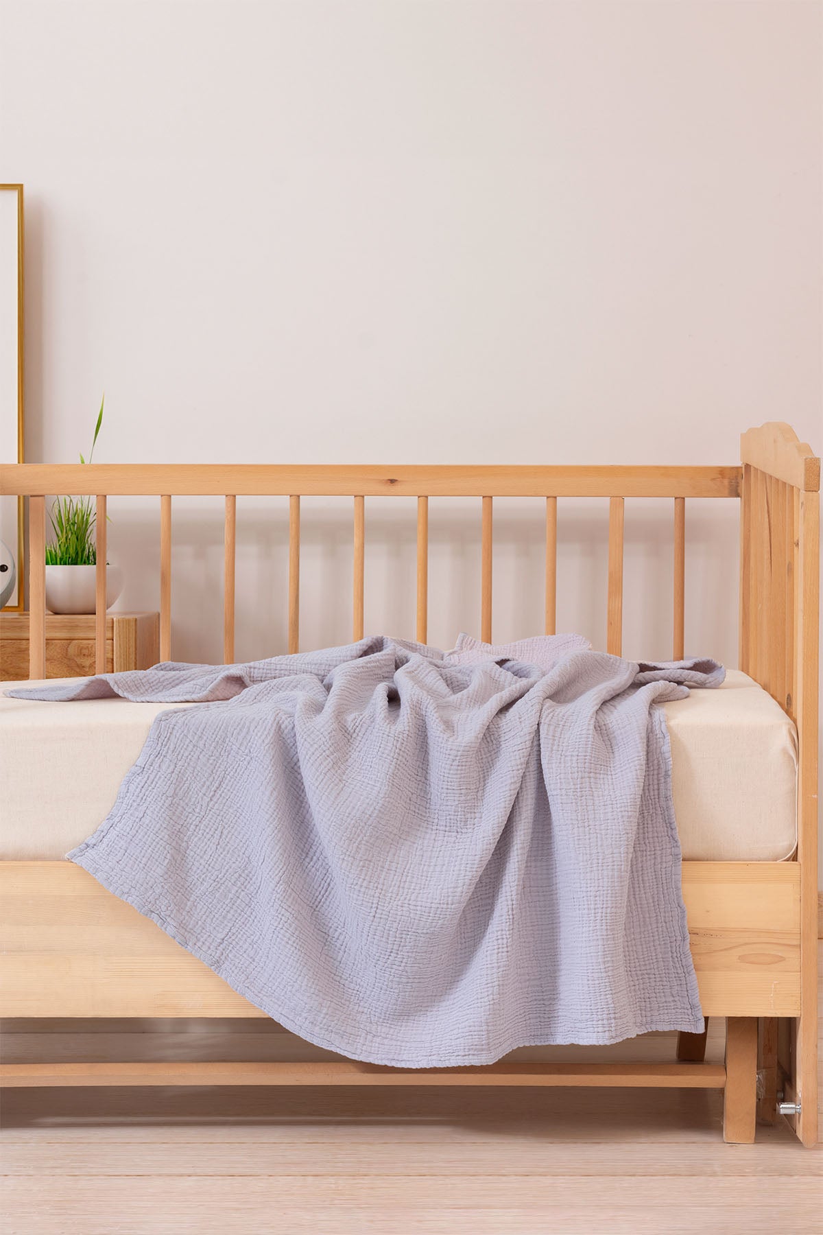 Cocoon Pamuk Muslin Bebek Battaniyesi Lila