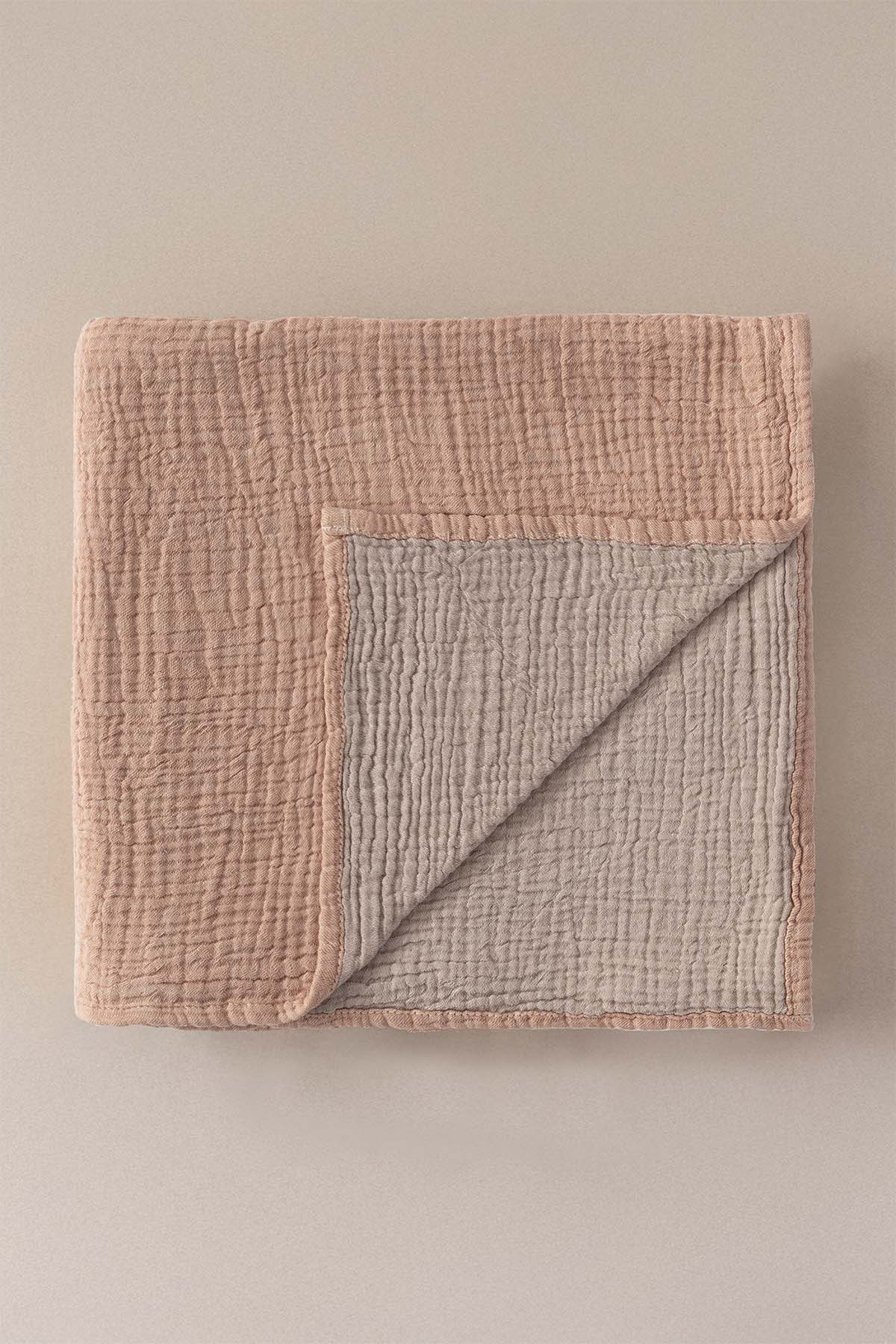 Cocoon Pamuk Muslin Bebek Battaniyesi Açık Tarçın