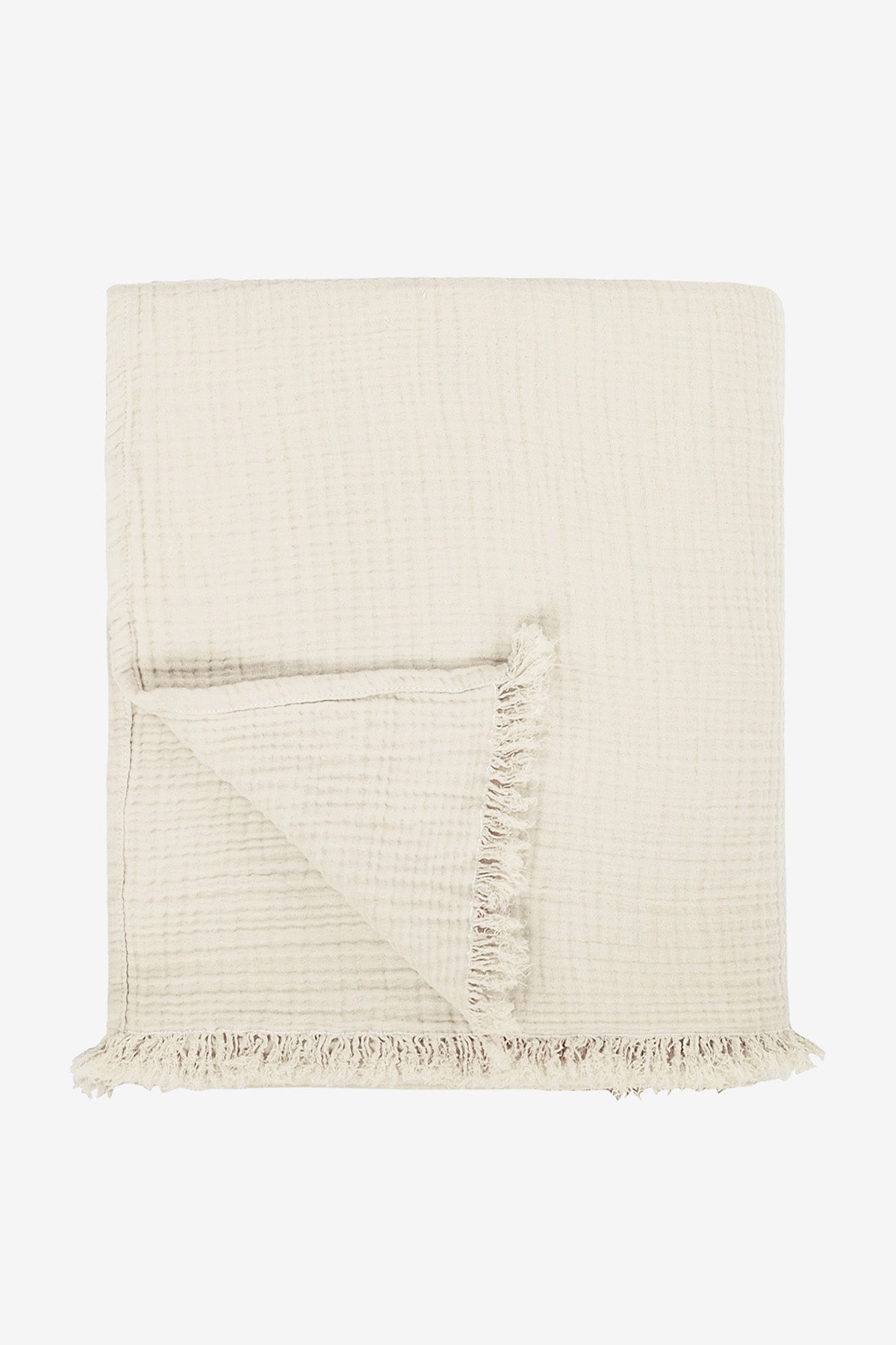 Cocoon 4 Katlı Muslin Yatak Örtüsü Krem