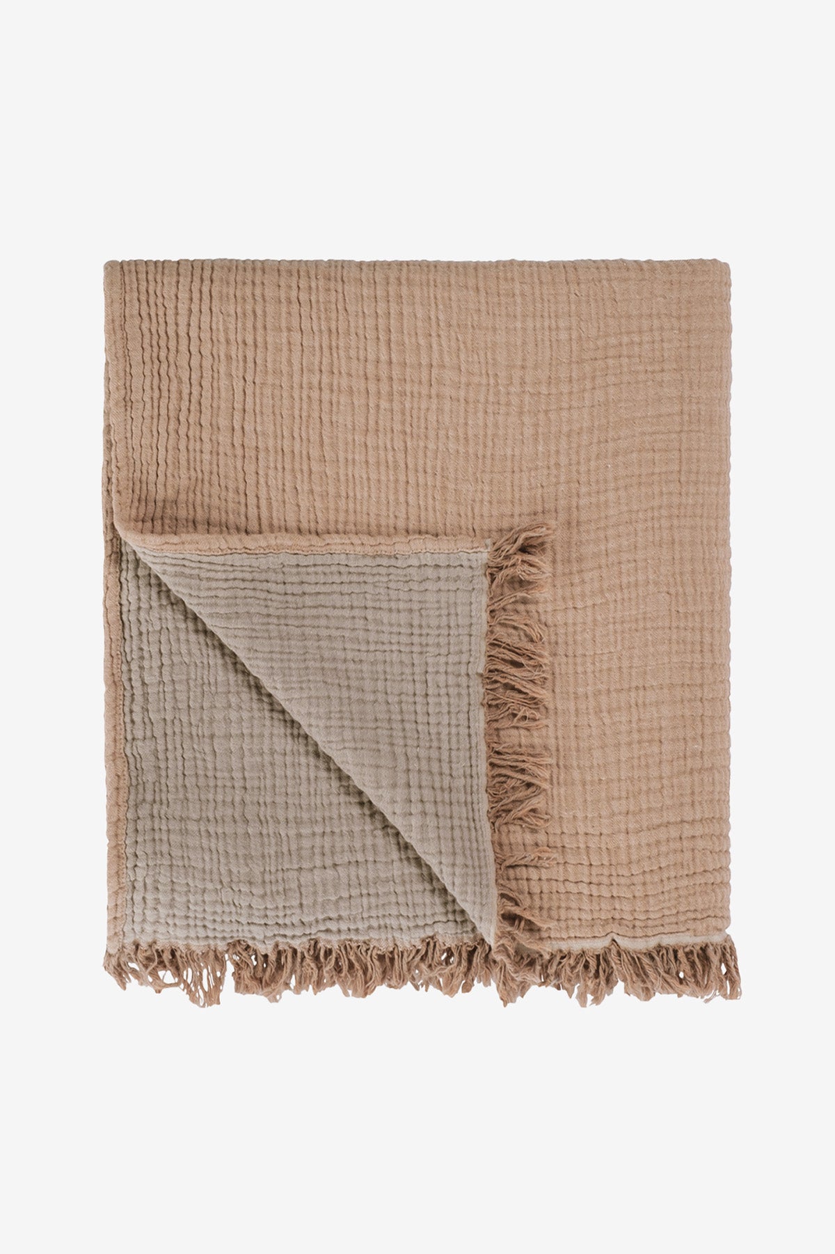 Cocoon Bedspread Tan-Coffe Mist