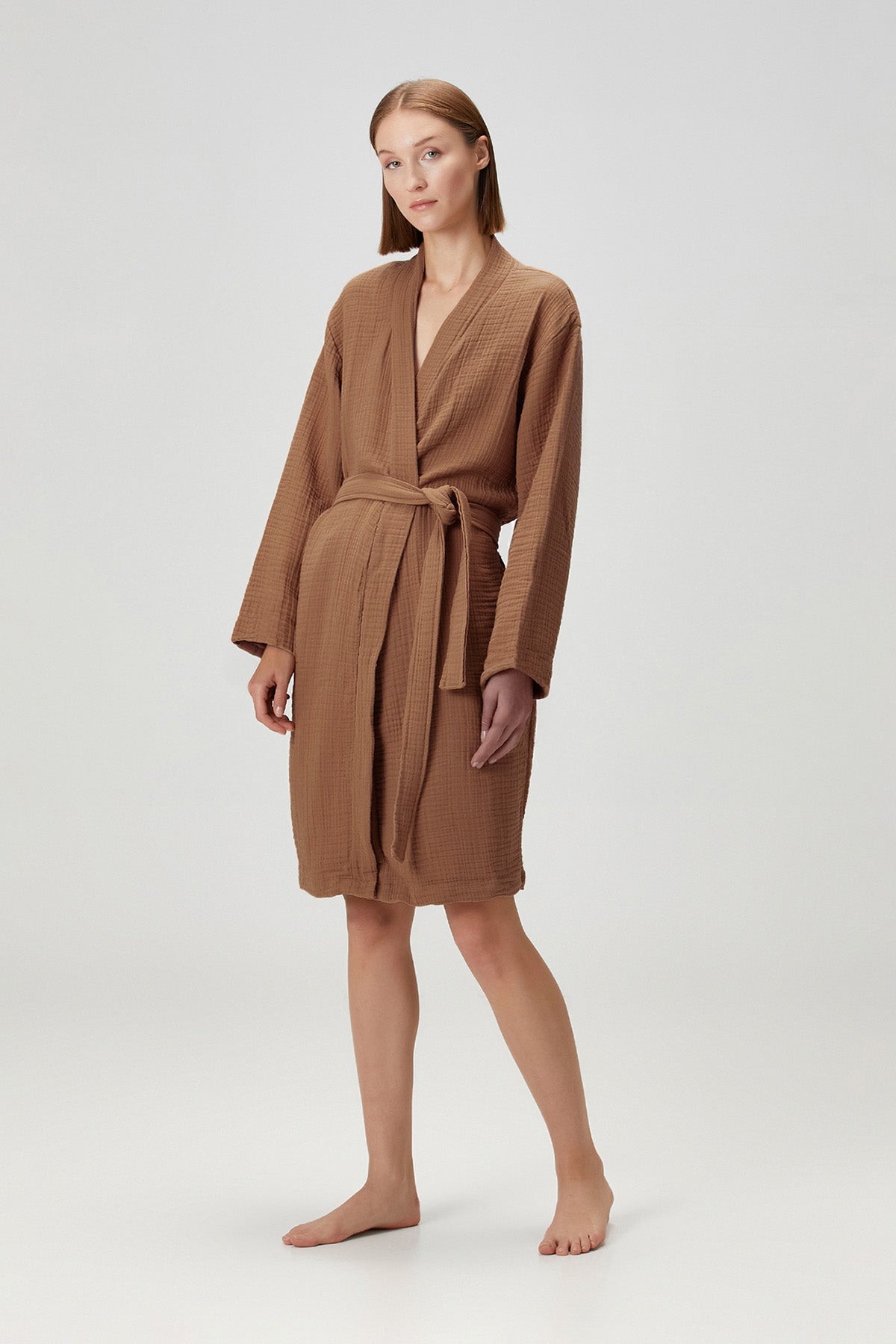 Cocoon Bathrobe Indian Tan