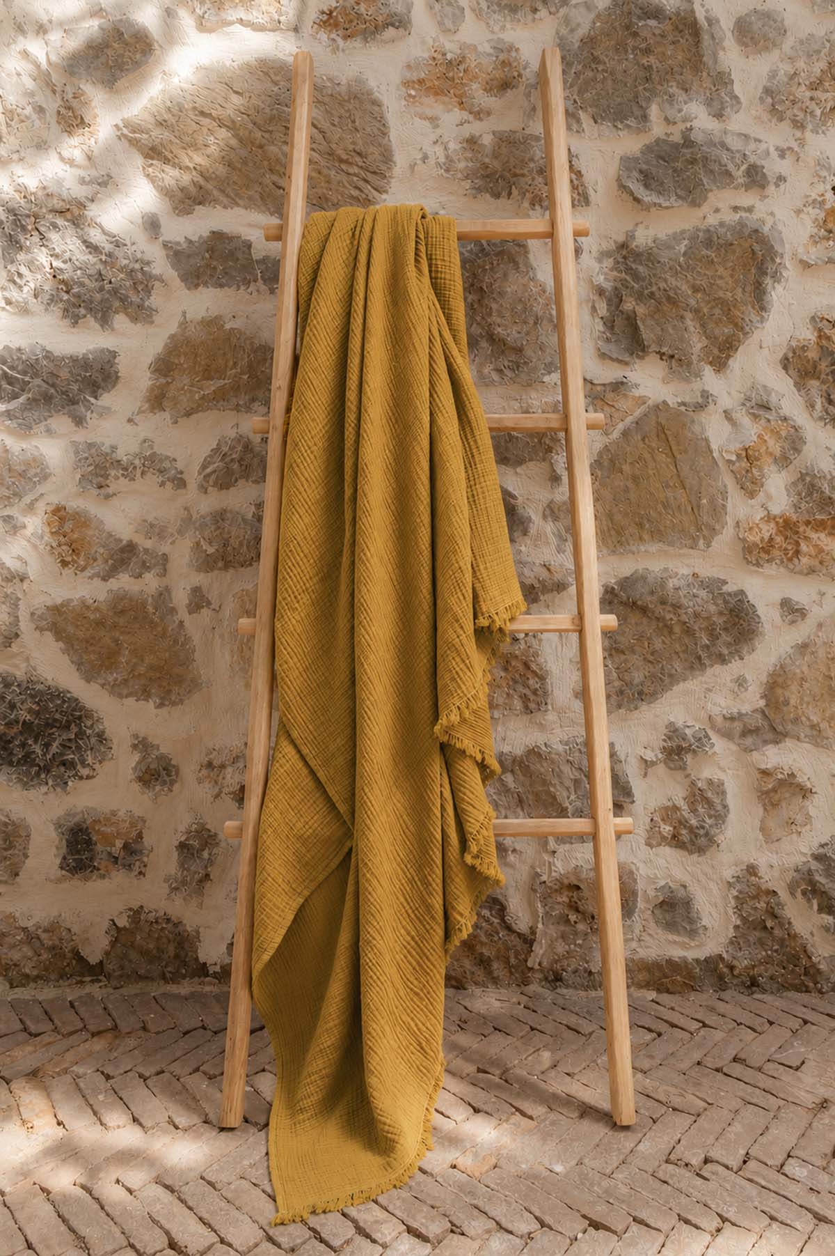 Cocoon Sofa Shawl Curry