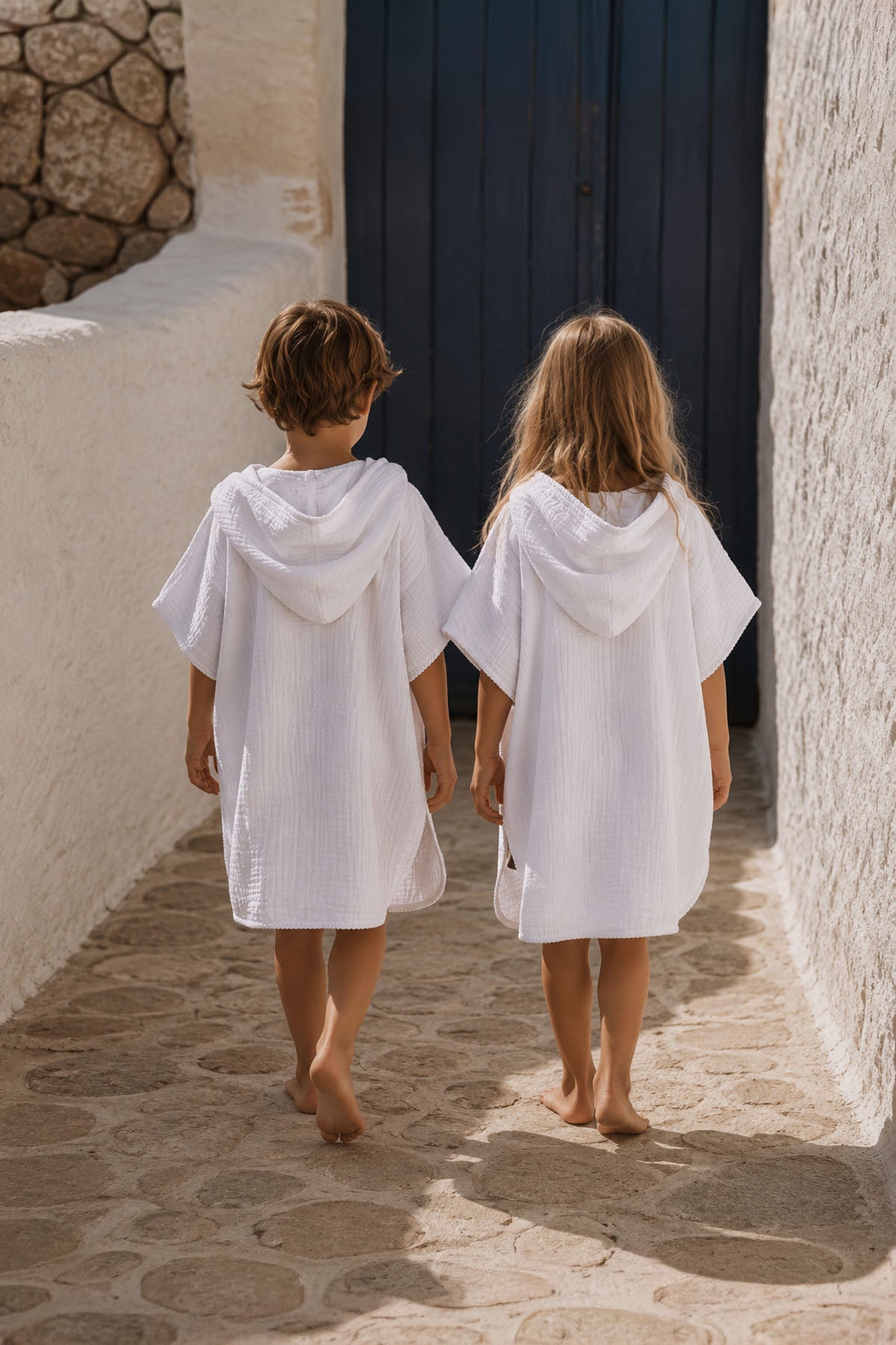 Cocoon Kids Poncho White