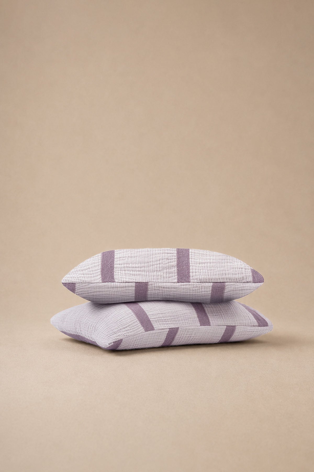 Corca Pillow Case Set of 2 Gray-Lilac
