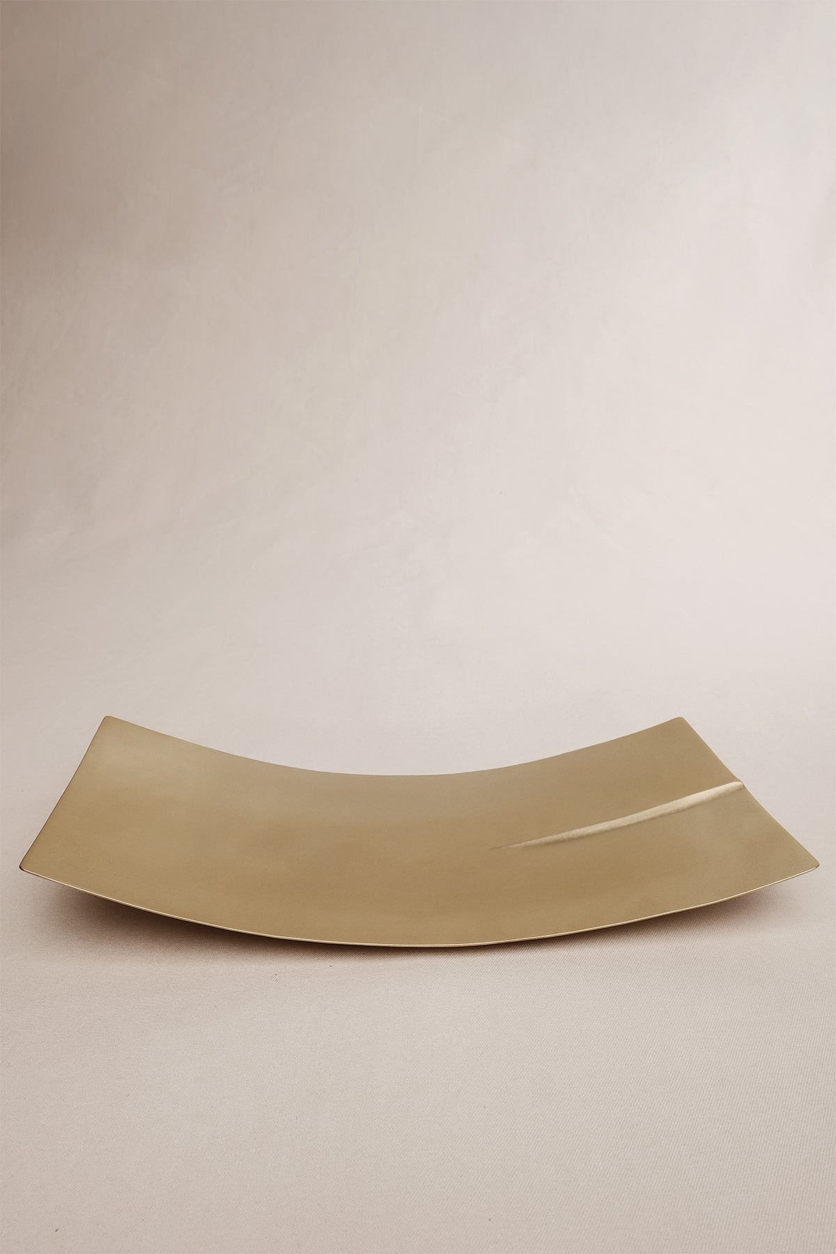 Doku Efektli Dikdörtgen Mat Metal Dekoratif Obje Gold 15x30 cm