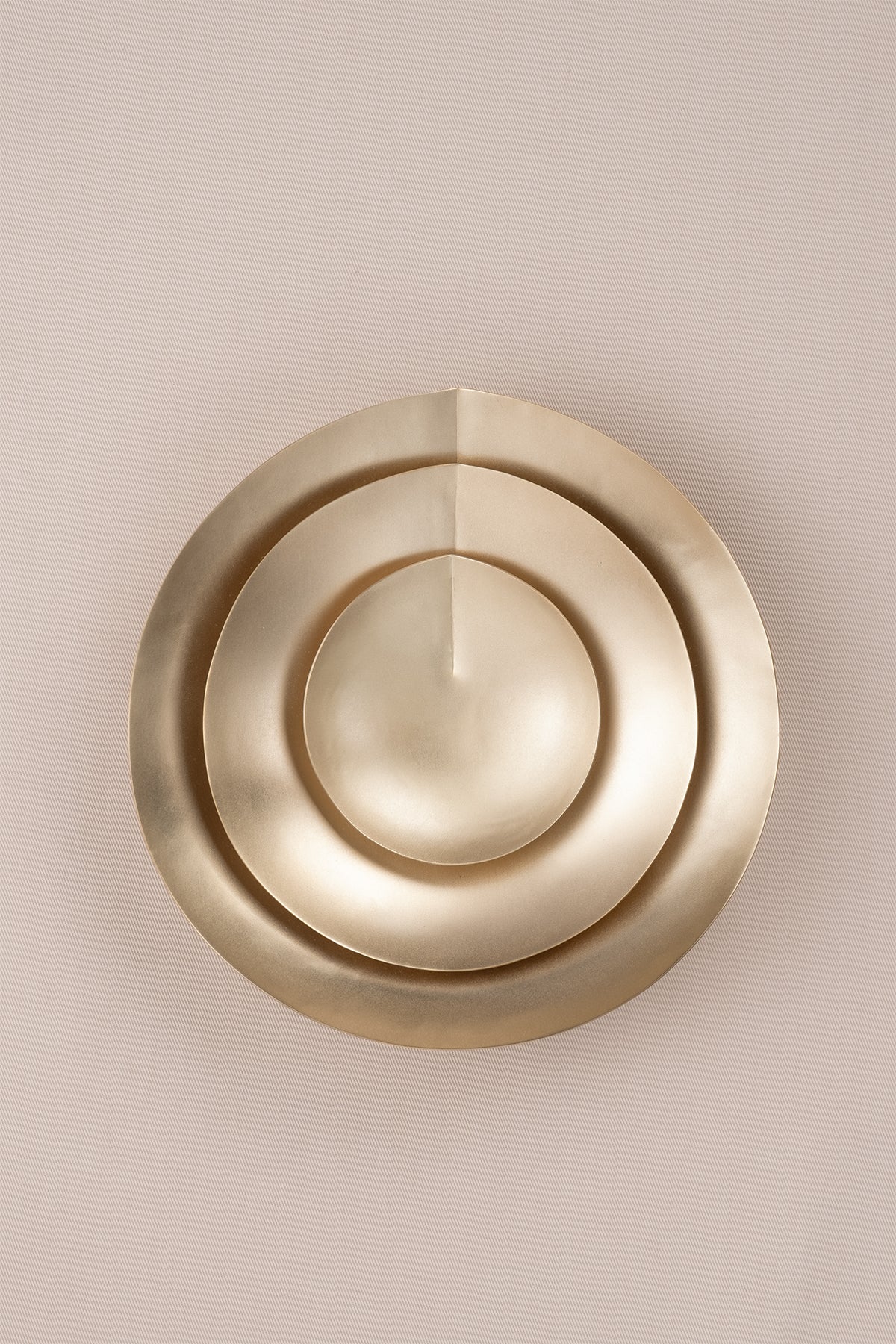 Crease Yuvarlak Konik Tütsülük Dekoratif Obje Gold 16x15 cm