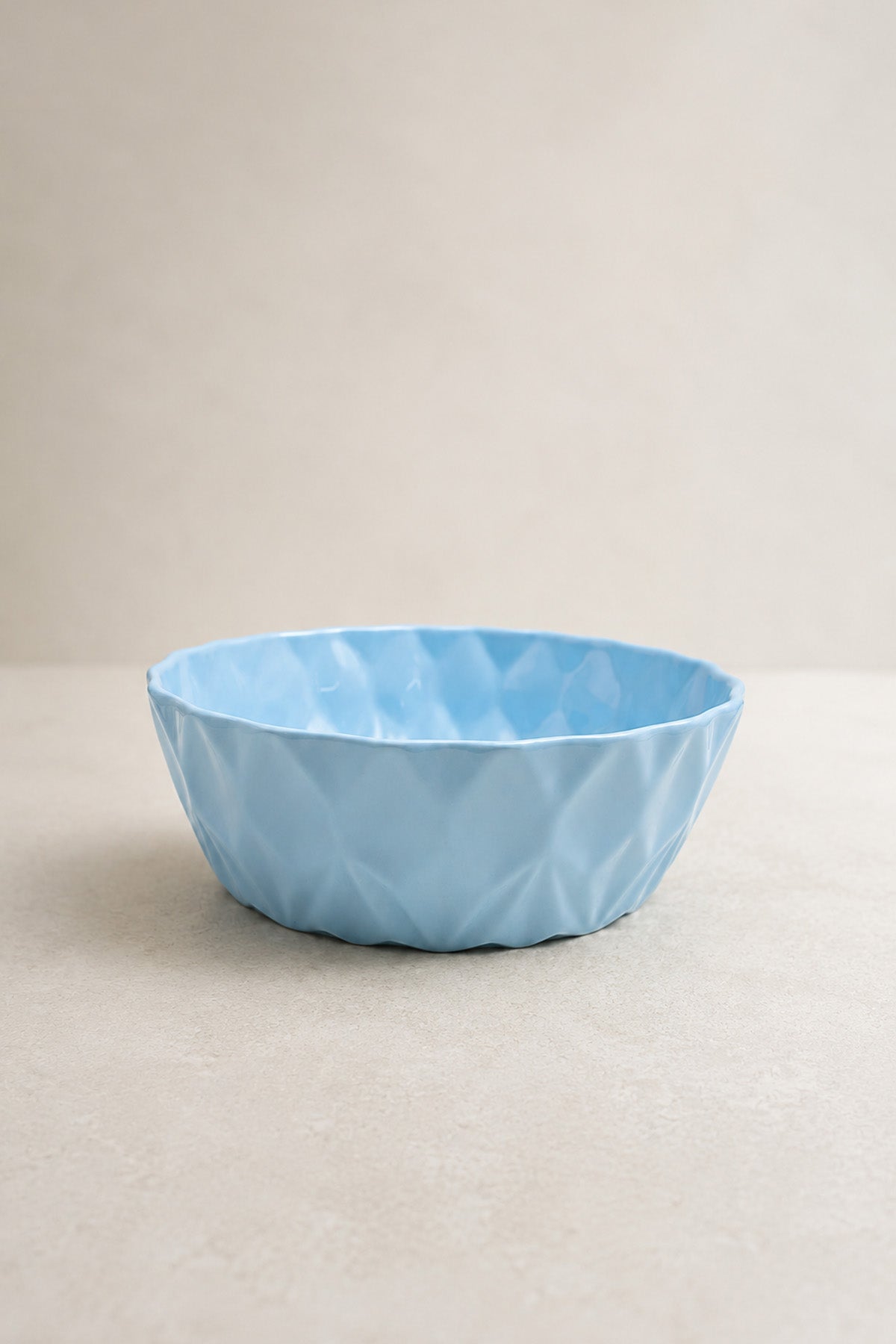 Kristal Desenli Stoneware Servis Kasesi, Sunum Tabağı Mavi 21,5 x 7 cm