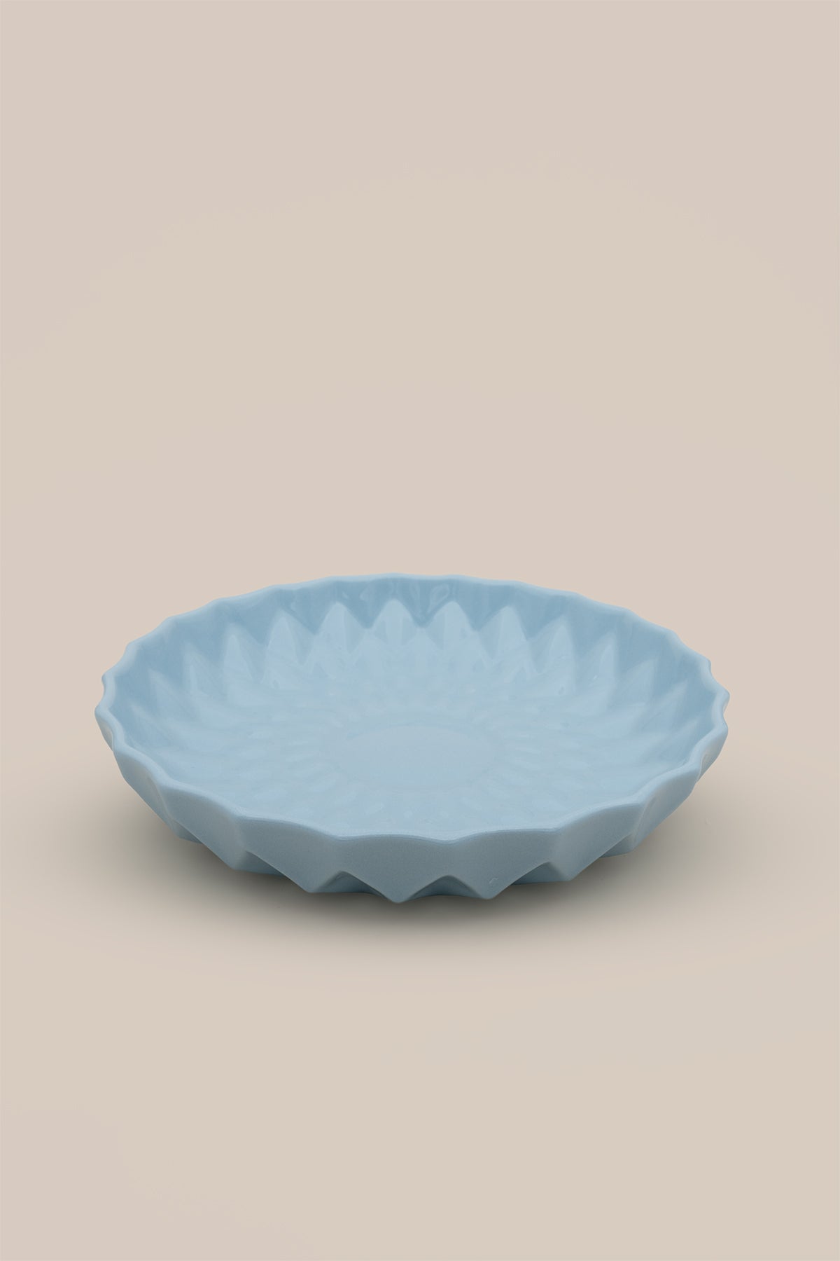 Kristal Desenli Stoneware Servis Tabağı Mavi 19 x 3,3 cm