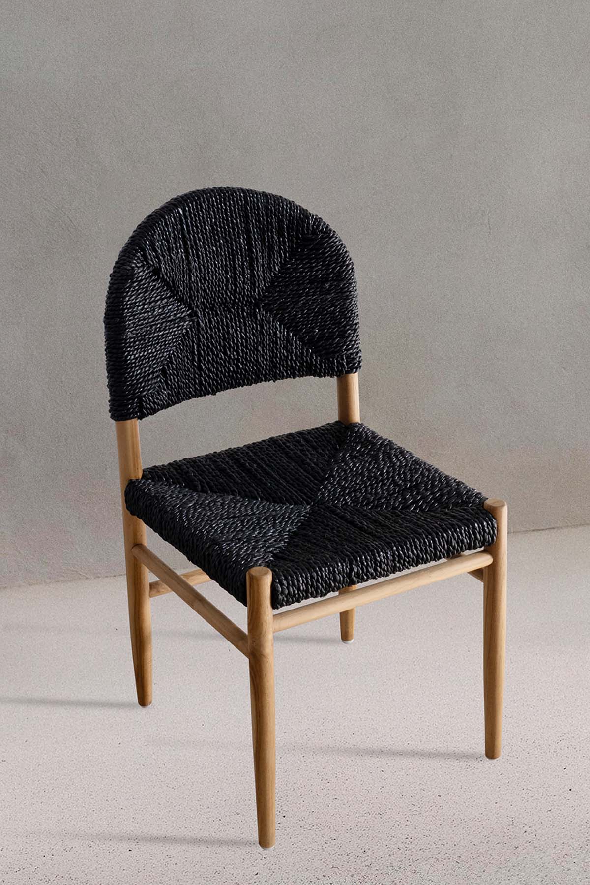 Flinder Muz Lifi Detaylı Tik Sandalye