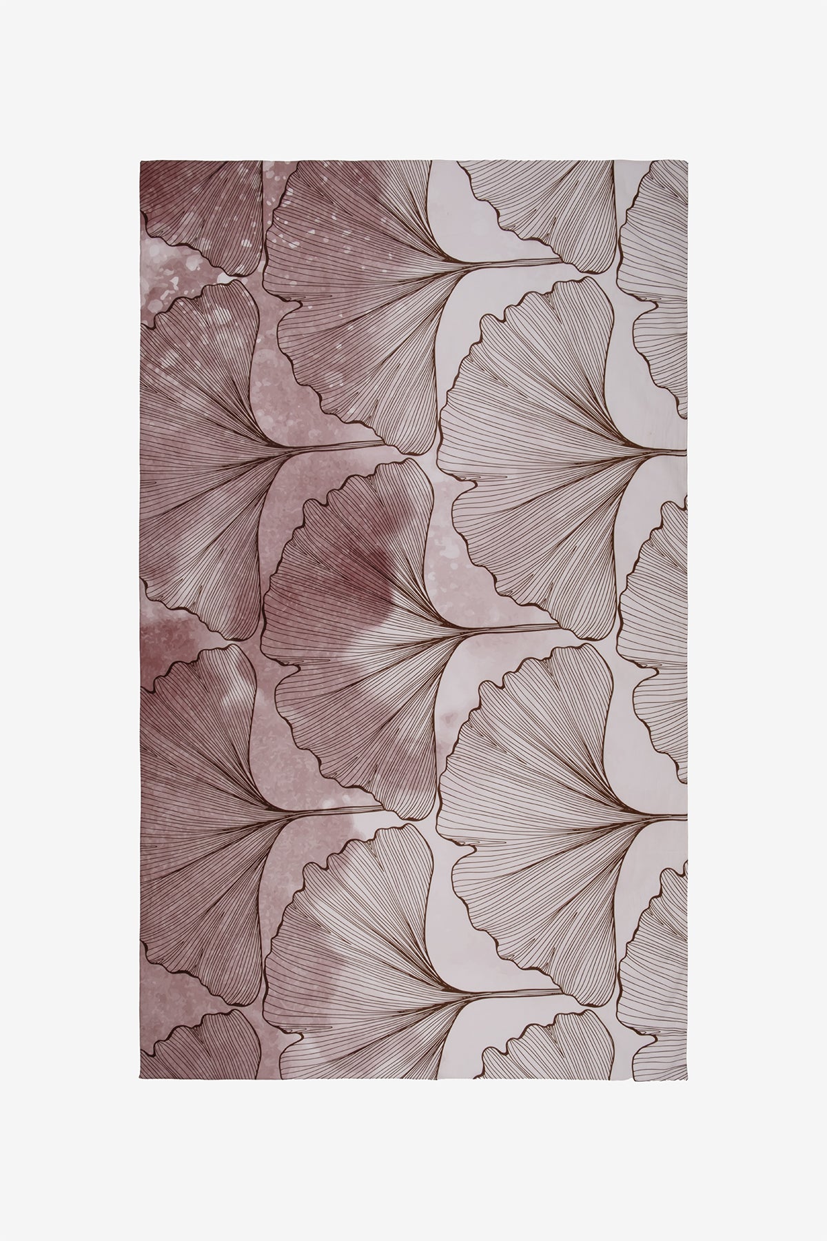 Gingko Çiçeği Desenli Pamuk Pareo & Sarong