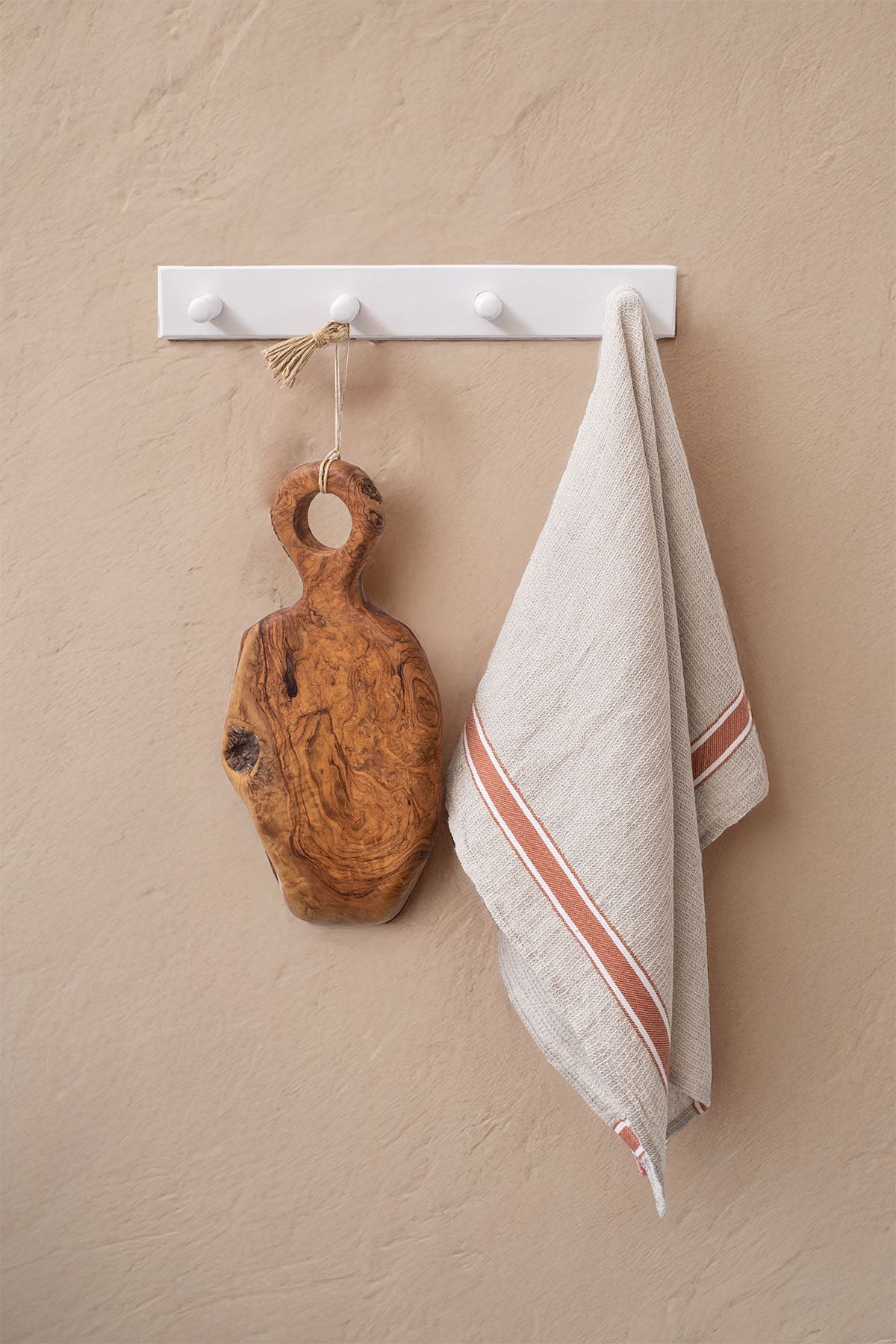 Gastronome Kitchen Towel Linen-Orange Striped