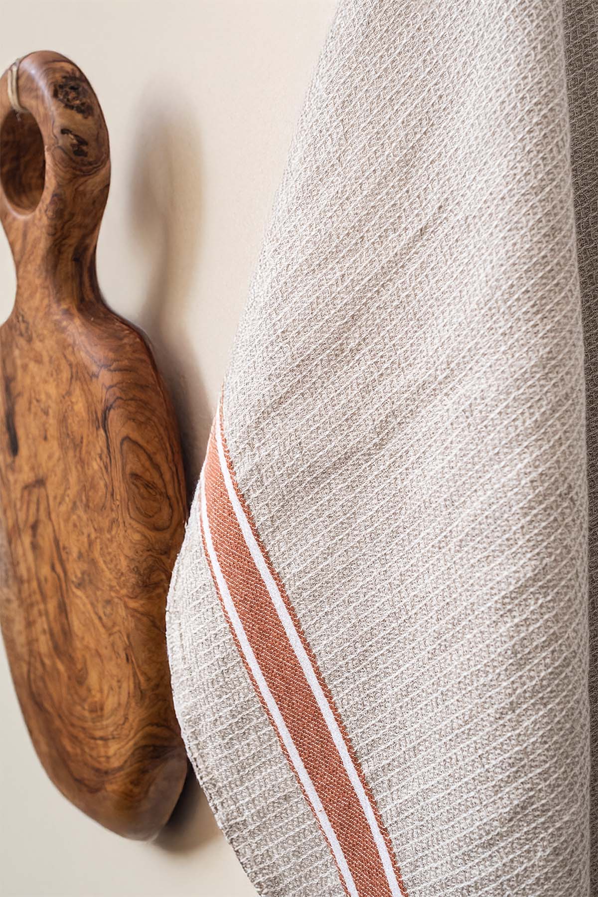 Gastronome Kitchen Towel Linen-Orange Striped