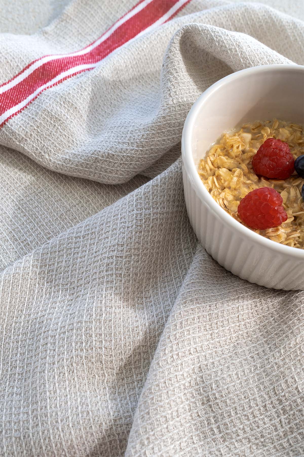 Gastronome Kitchen Towel Linen-Red Striped