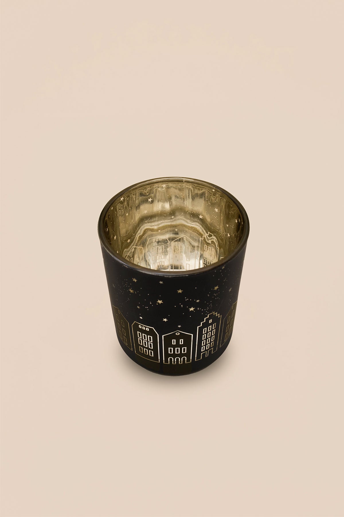 Işıklı Evler Mumluk 7x8 cm