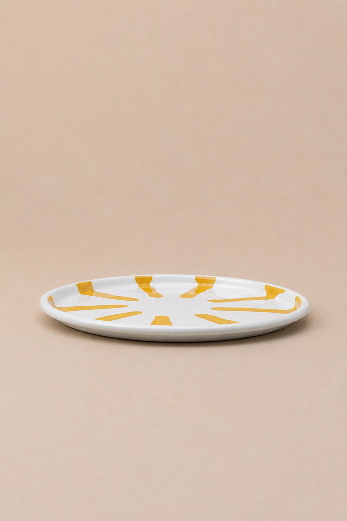 Akıtma Emaye Tepsi Sarı 32 × 1 cm