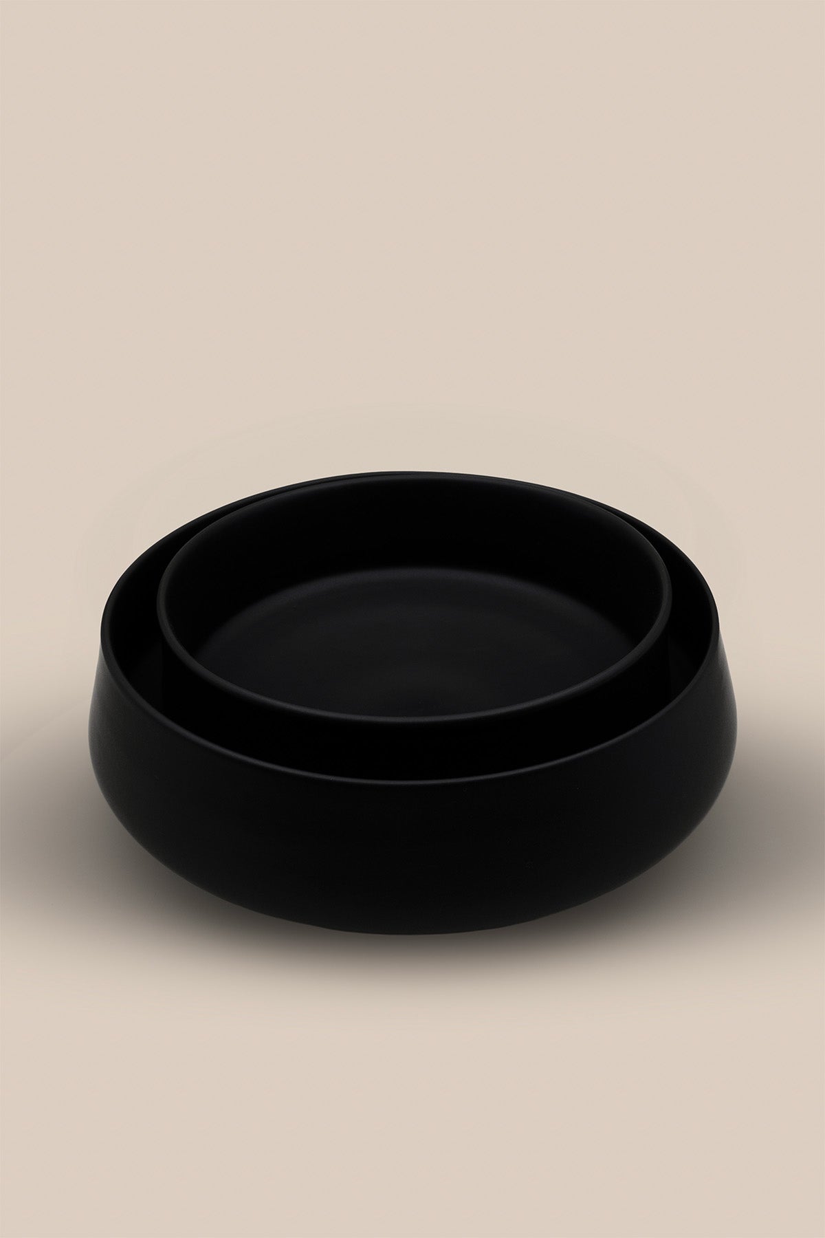 El Yapımı Servis Kasesi ve Dekoratif Kase 22x9 cm Siyah