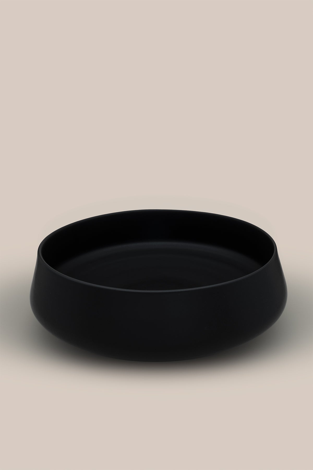 El Yapımı Servis Kasesi ve Dekoratif Kase 26x9 cm Siyah