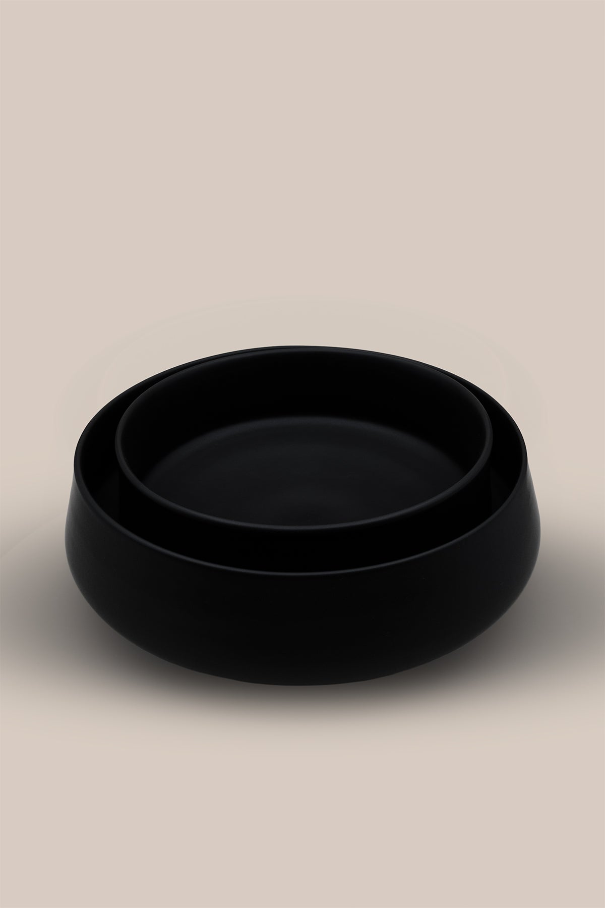 El Yapımı Servis Kasesi ve Dekoratif Kase 26x9 cm Siyah