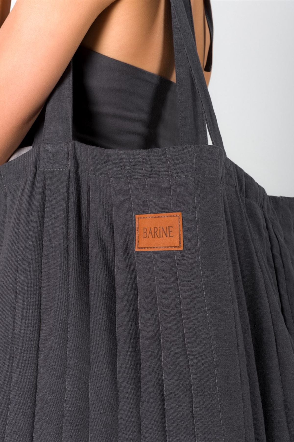 Kapitone Çanta Antrasit