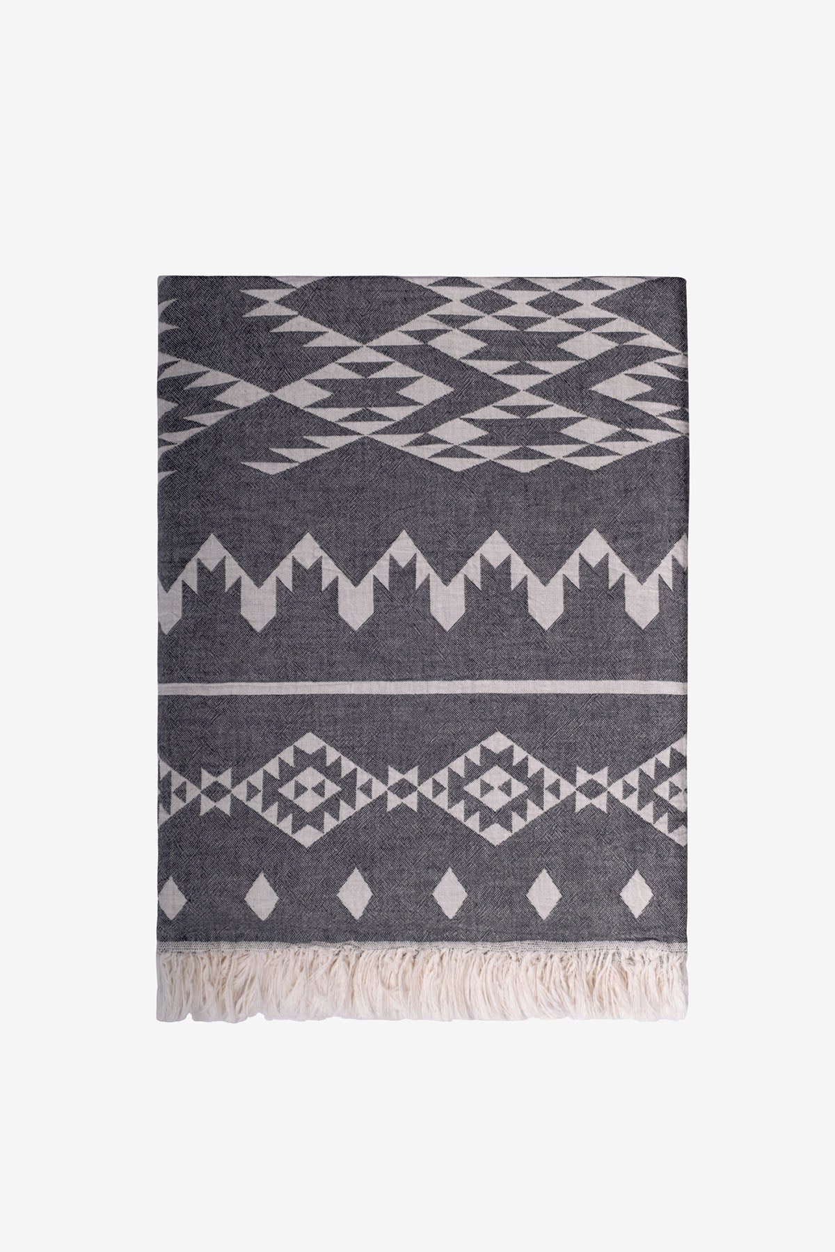 Kilim Bohem Desenli Jakarlı Peştamal, Taşıma Çantalı