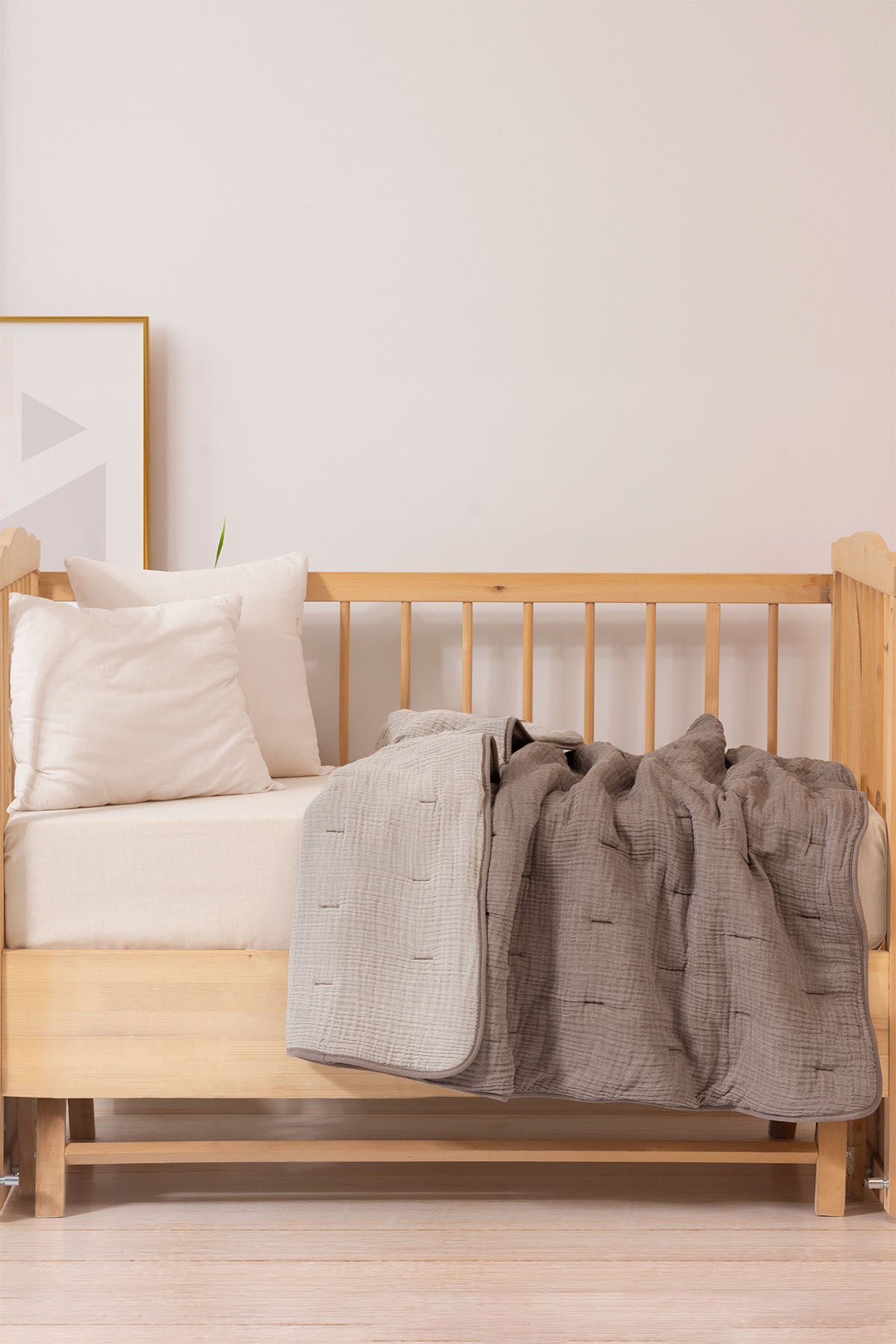 Koza Muslin Baby Quilt Bison-Nougat