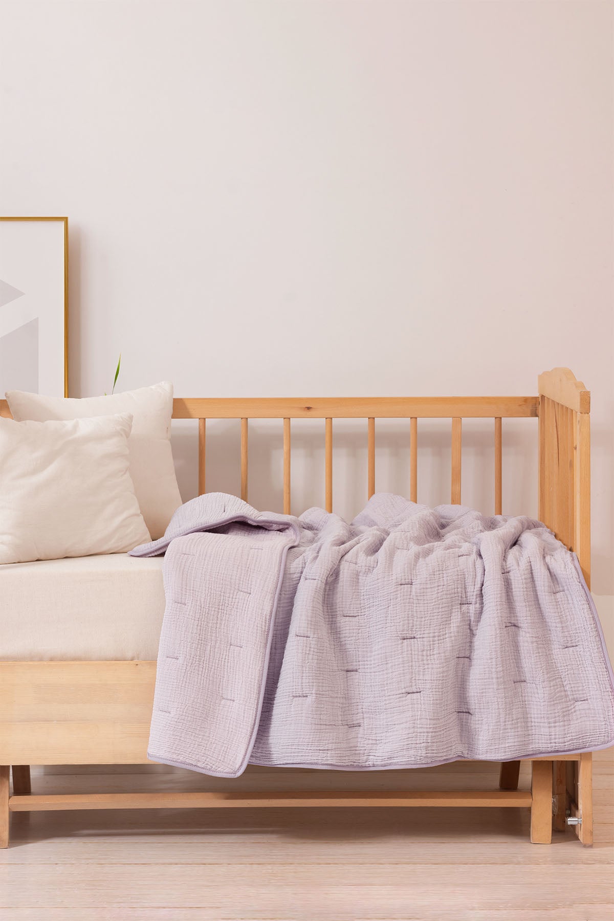 Koza Muslin Baby Quilt Orchid-Burnished Lilac