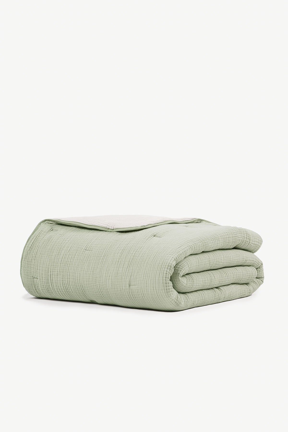 Nevresim Gerektirmeyen Yıkanabilir Koza Bebek Yorganı Açık Yeşil