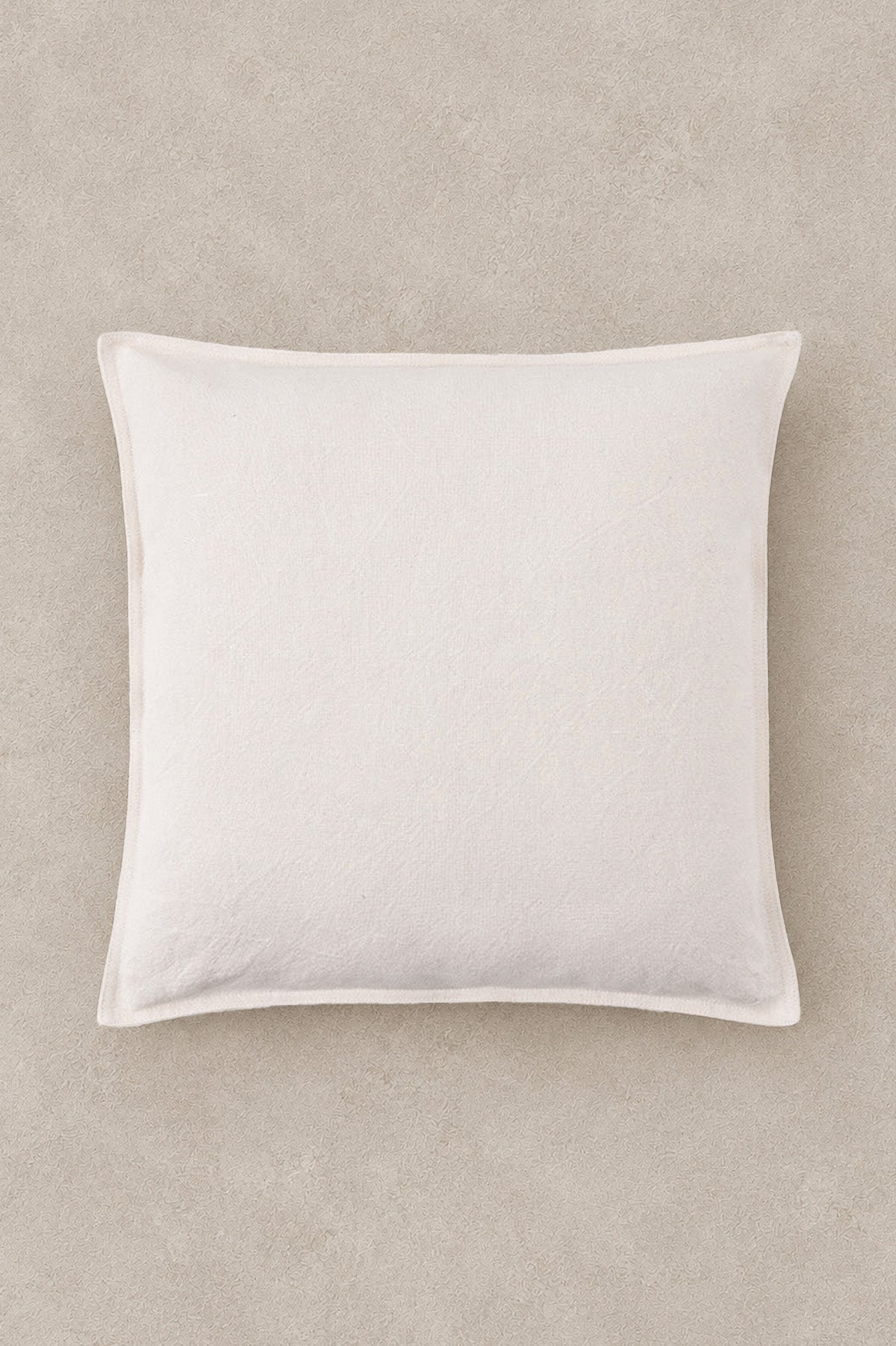 Linen Blend Plain Cushion Cream