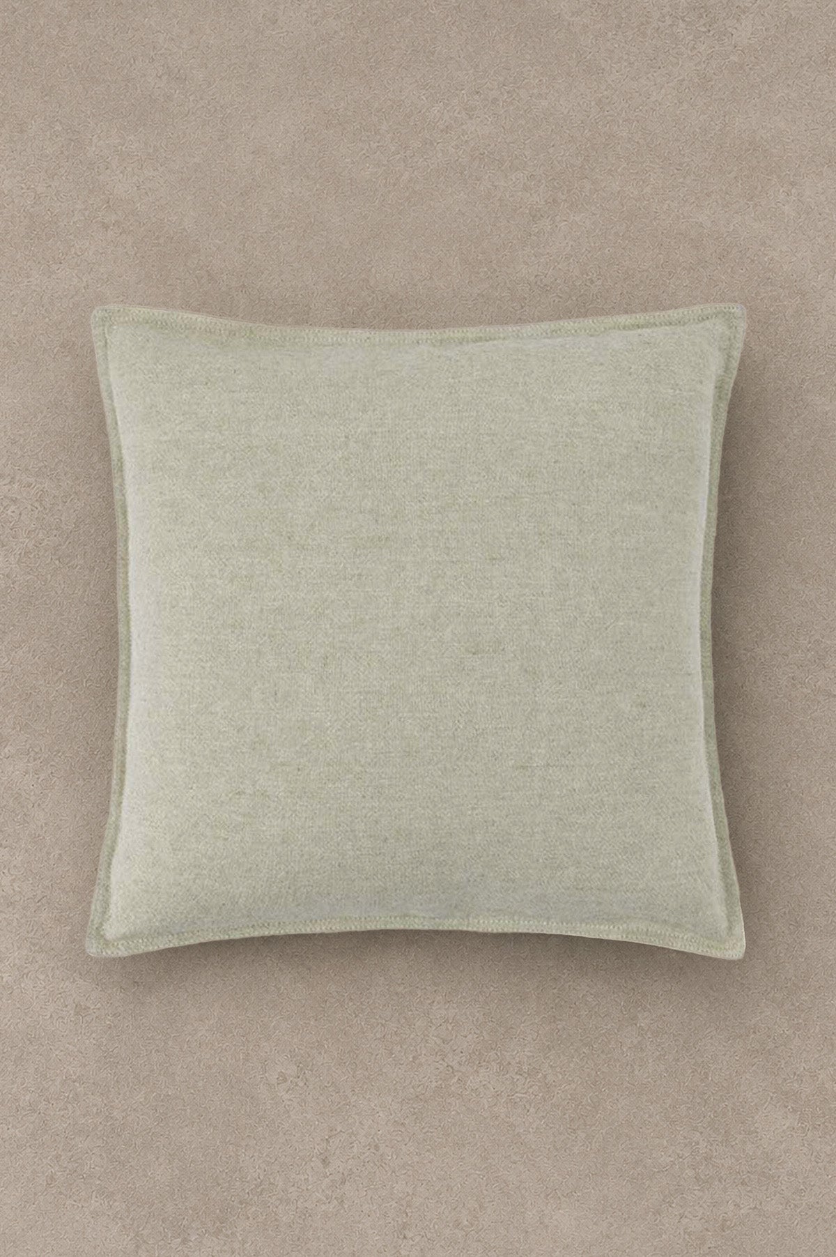 Linen Blend Plain Cushion Light Green