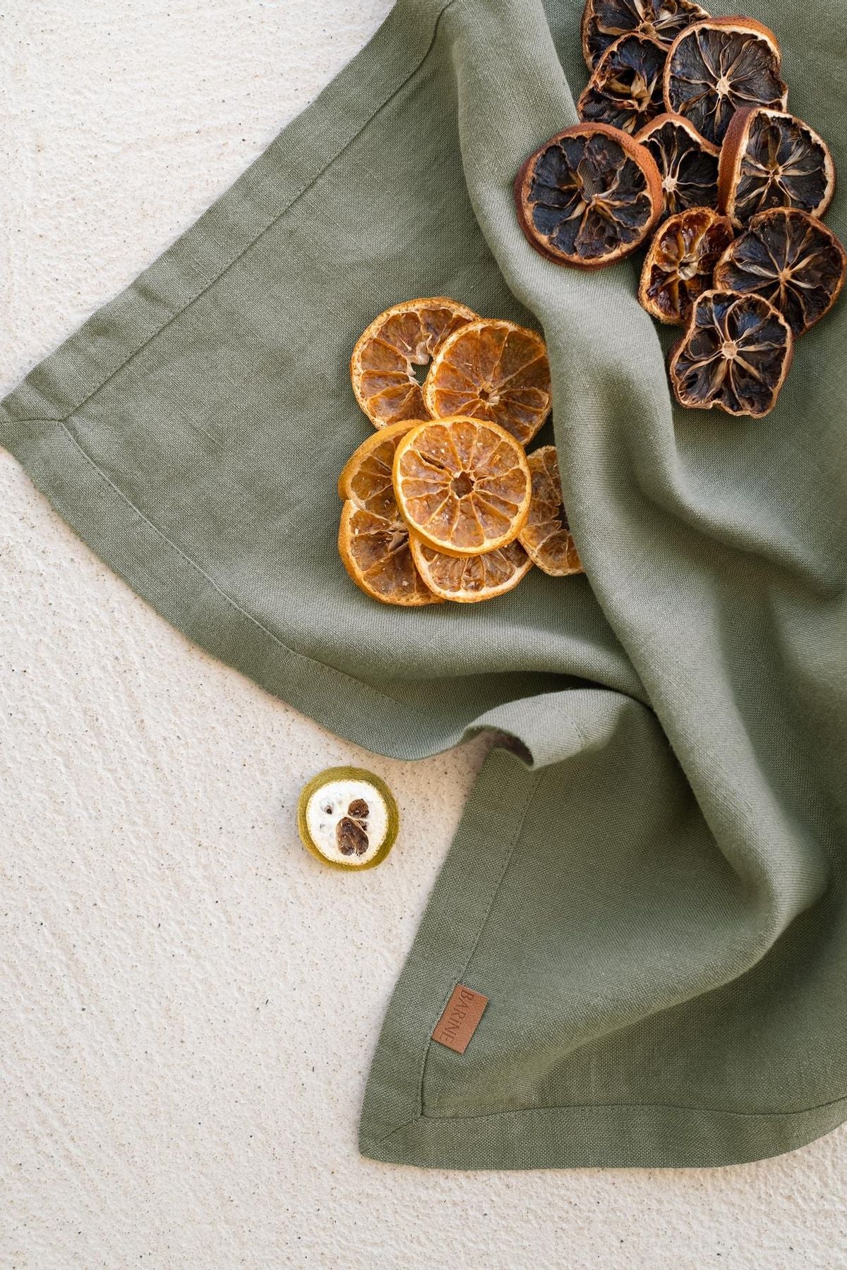 Linen 2'li Peçete Haki