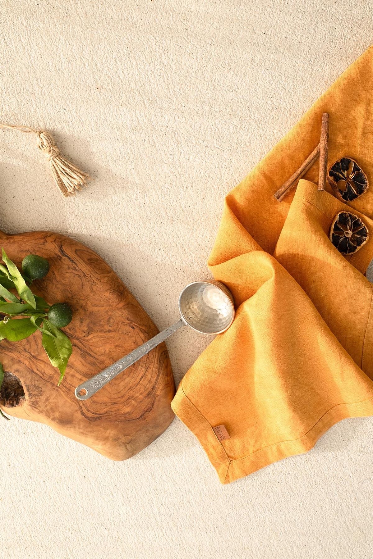 Linen 2'li Peçete Oak Buff