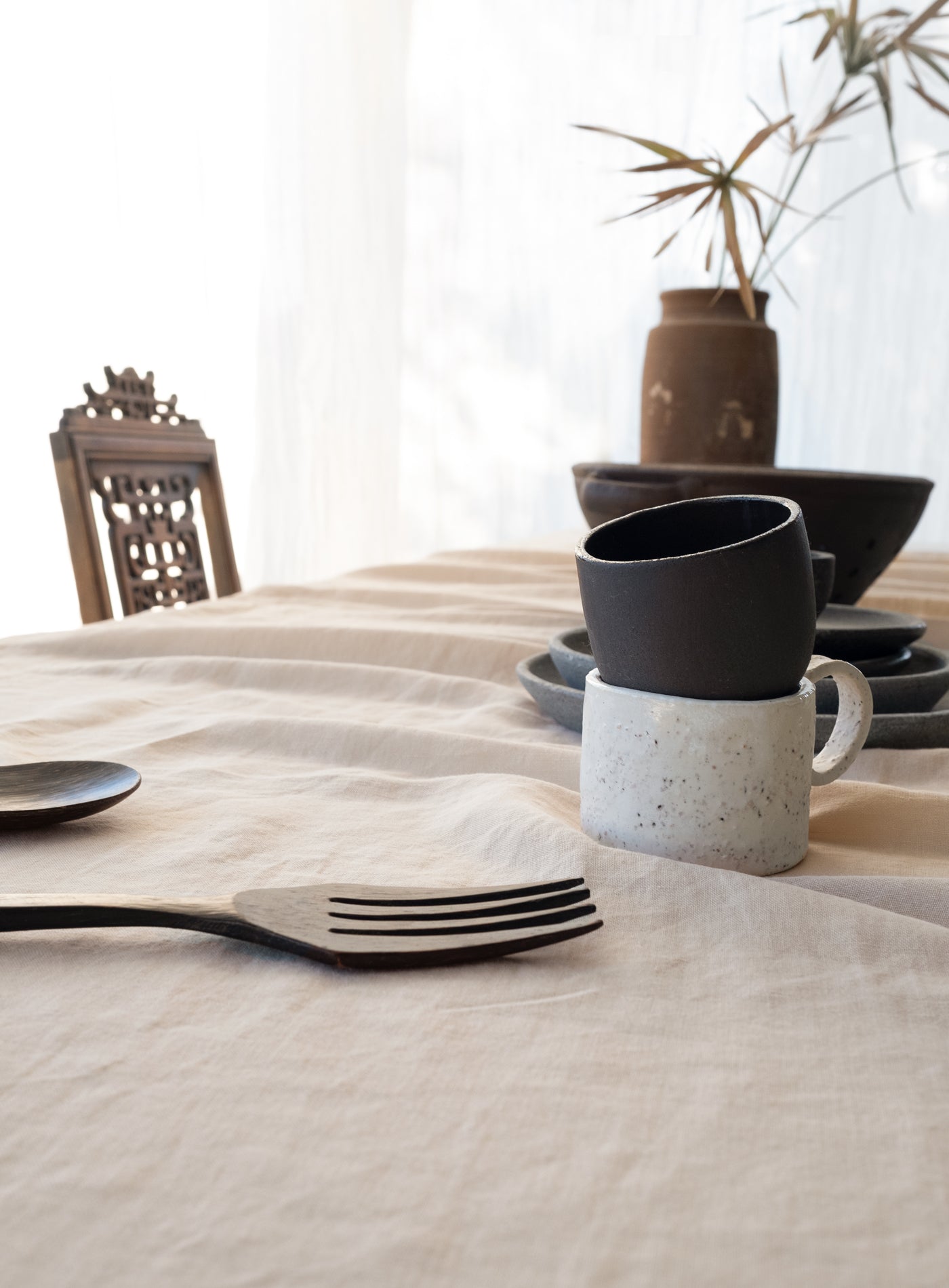 Linen Linen Tablecloth Nougat